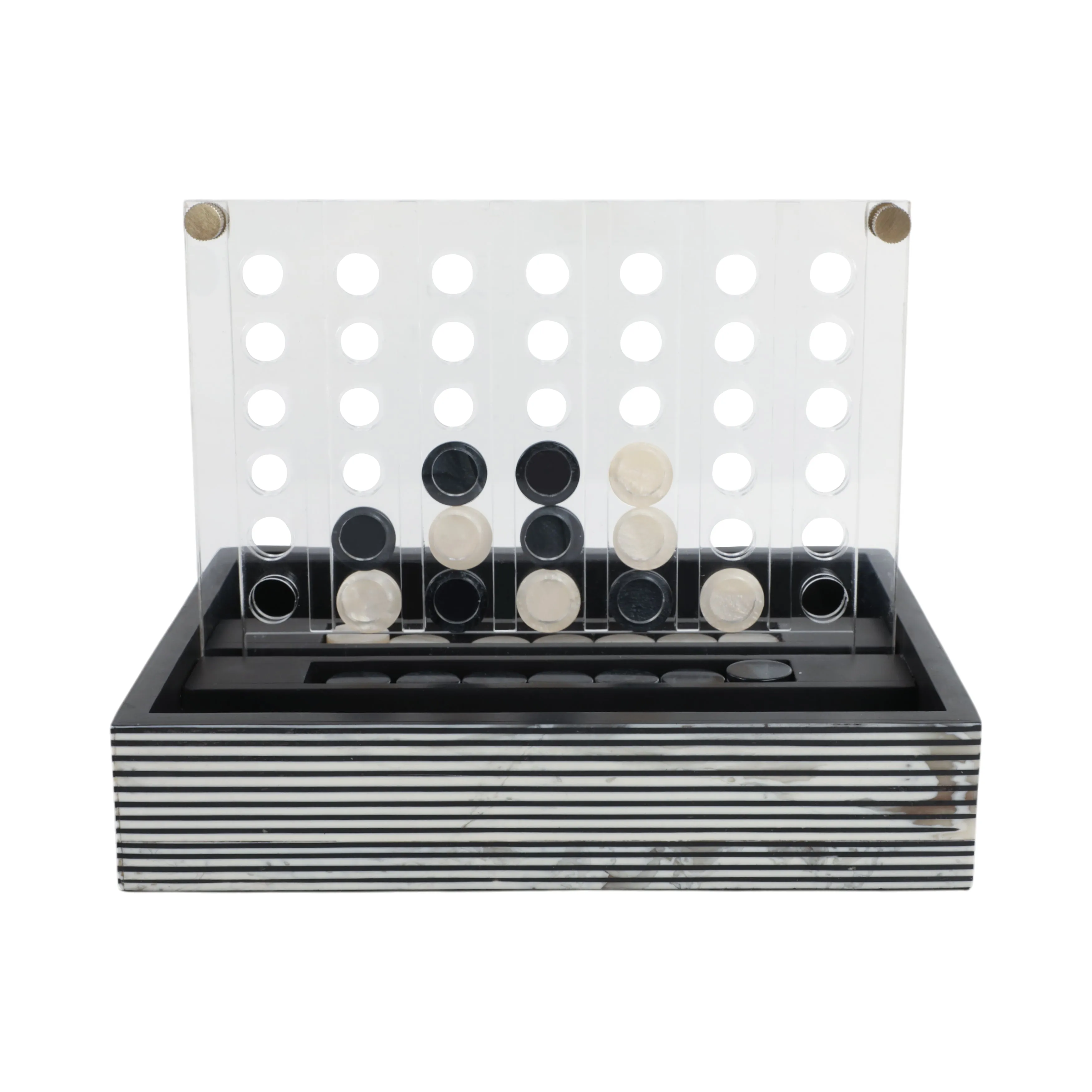 10" OXFORD BLACK AND WHITE 4-IN-A-ROW GAME