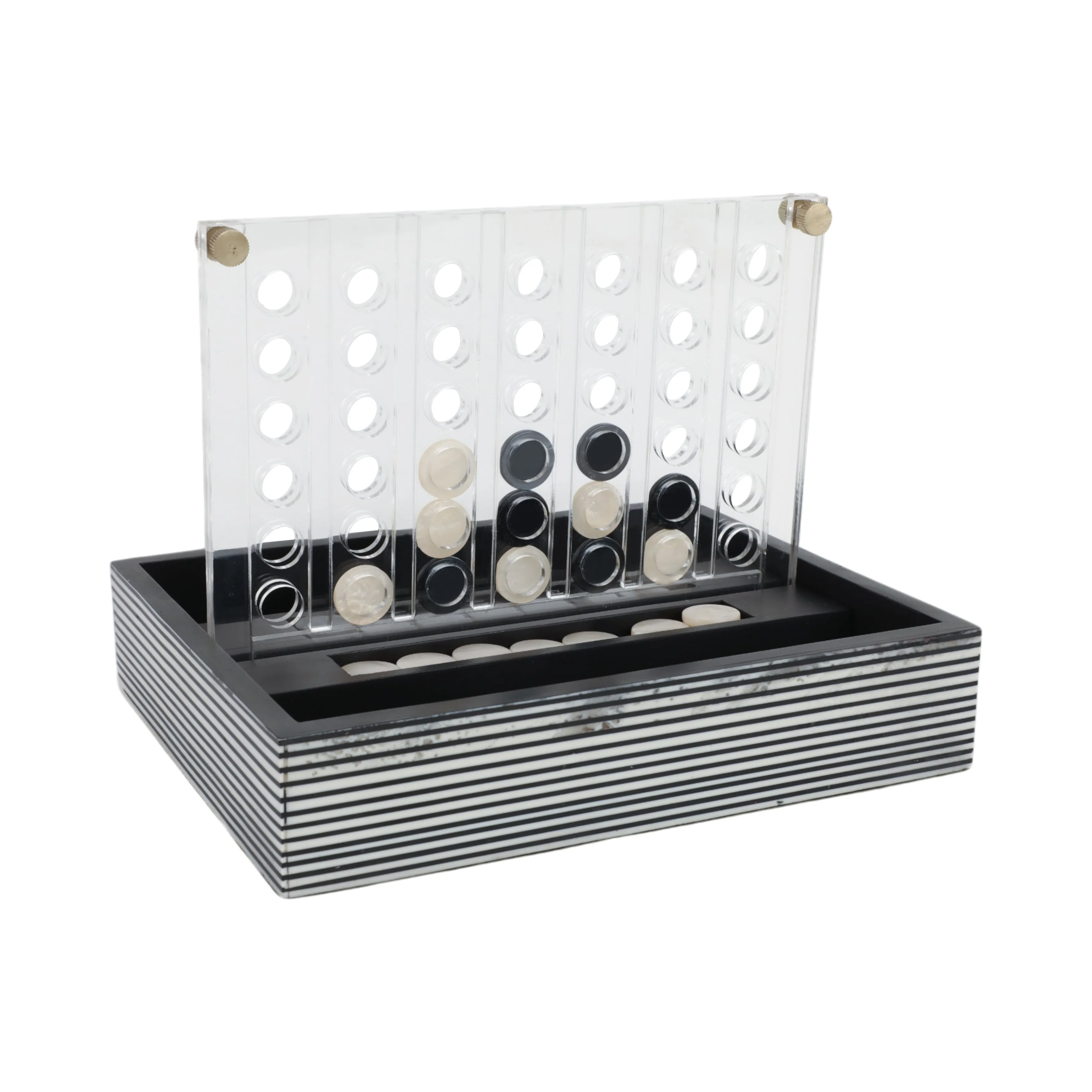 10" OXFORD BLACK AND WHITE 4-IN-A-ROW GAME