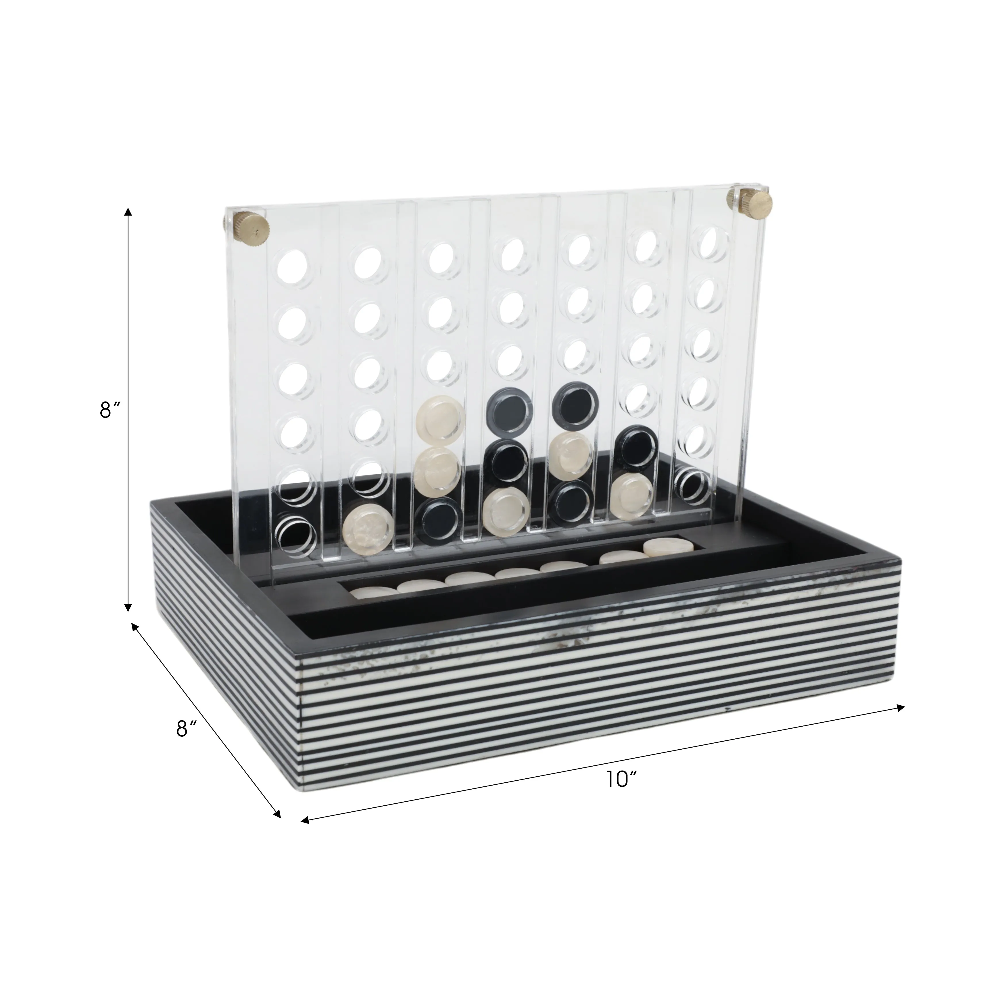 10" OXFORD BLACK AND WHITE 4-IN-A-ROW GAME