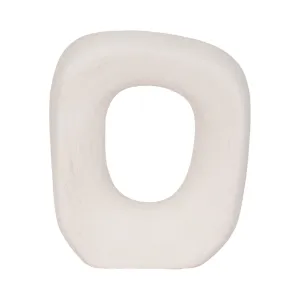 10" Short Rough Open Cut-out Object, White