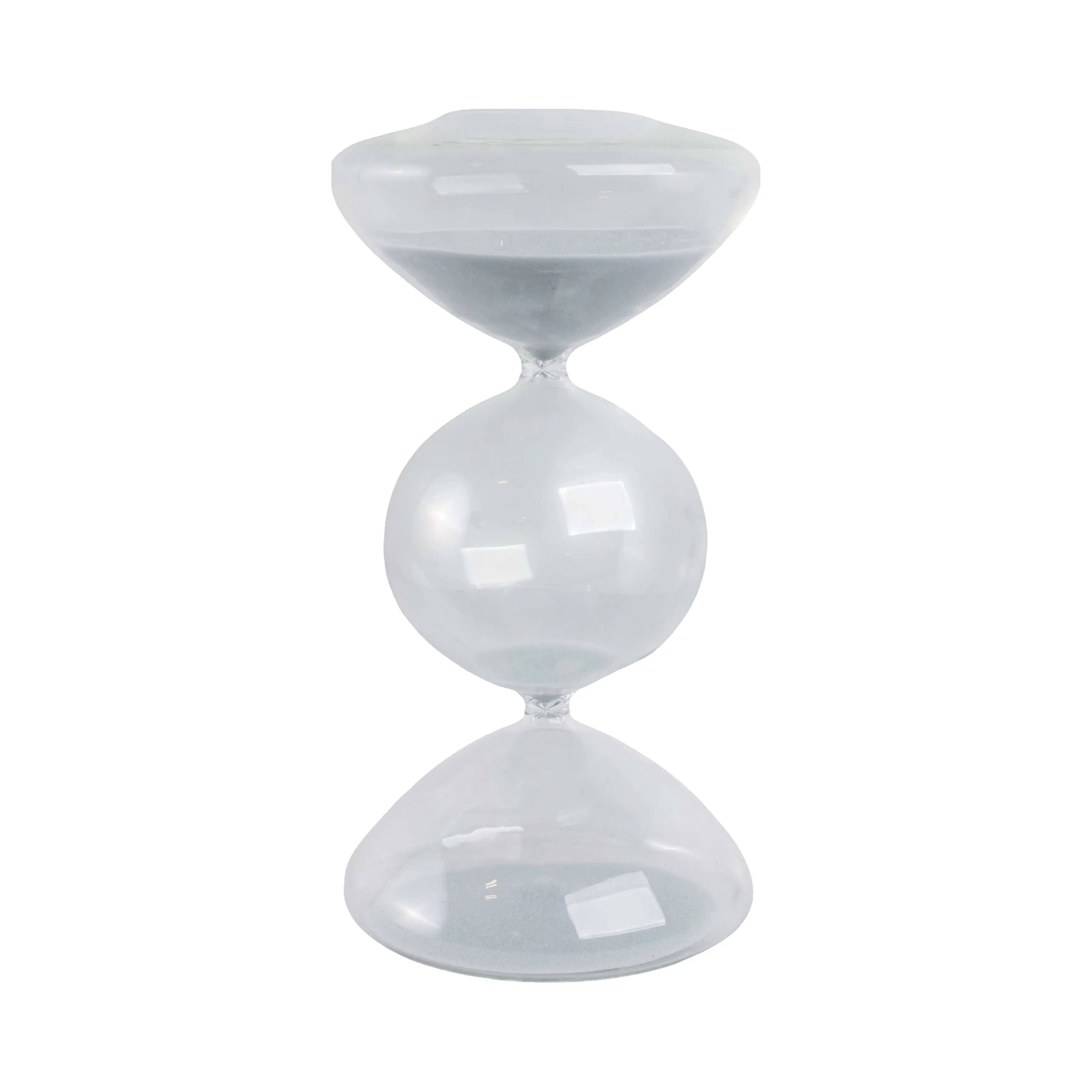 10x5" Glass 60min Large Bubble Sandtimer, Clear