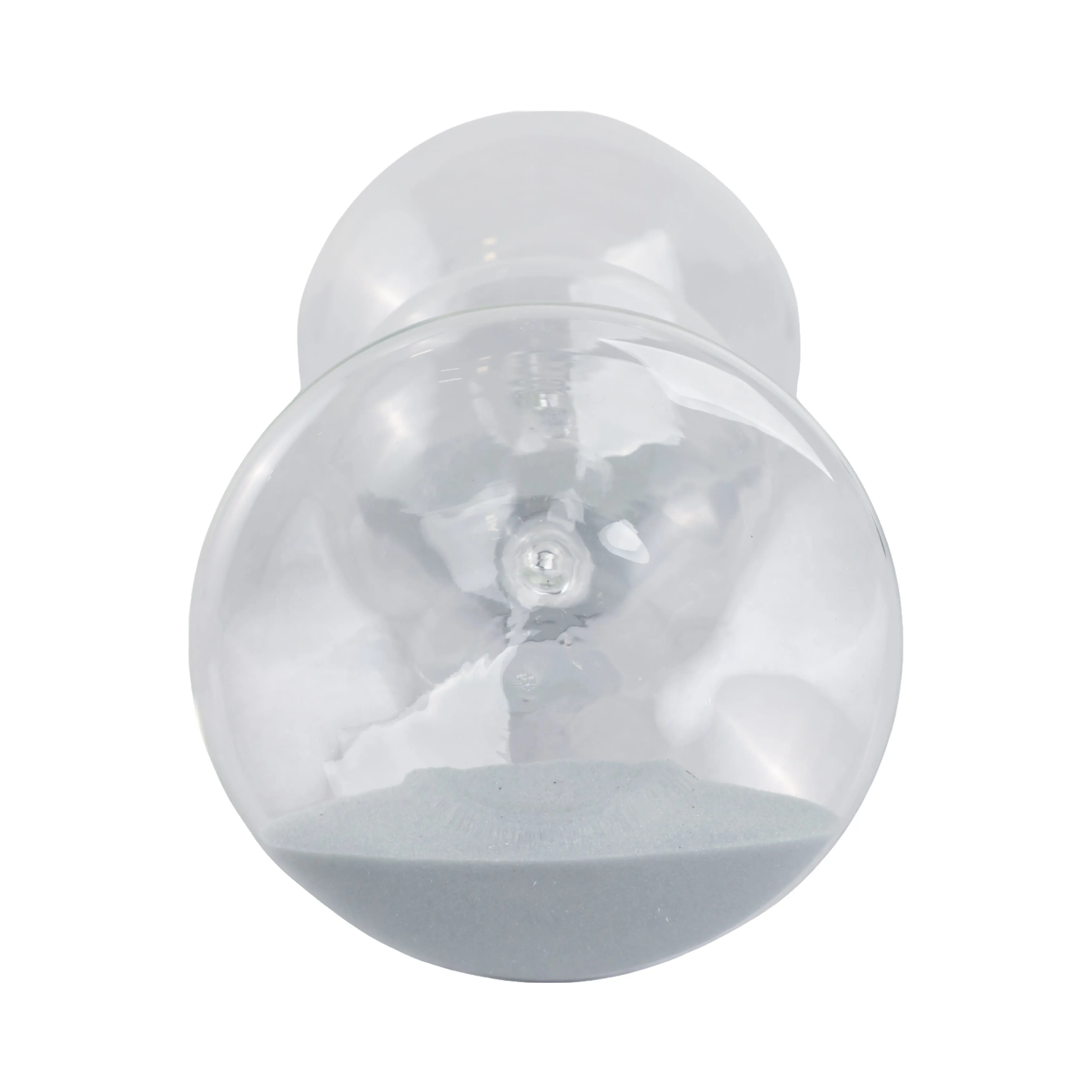 10x5" Glass 60min Large Bubble Sandtimer, Clear