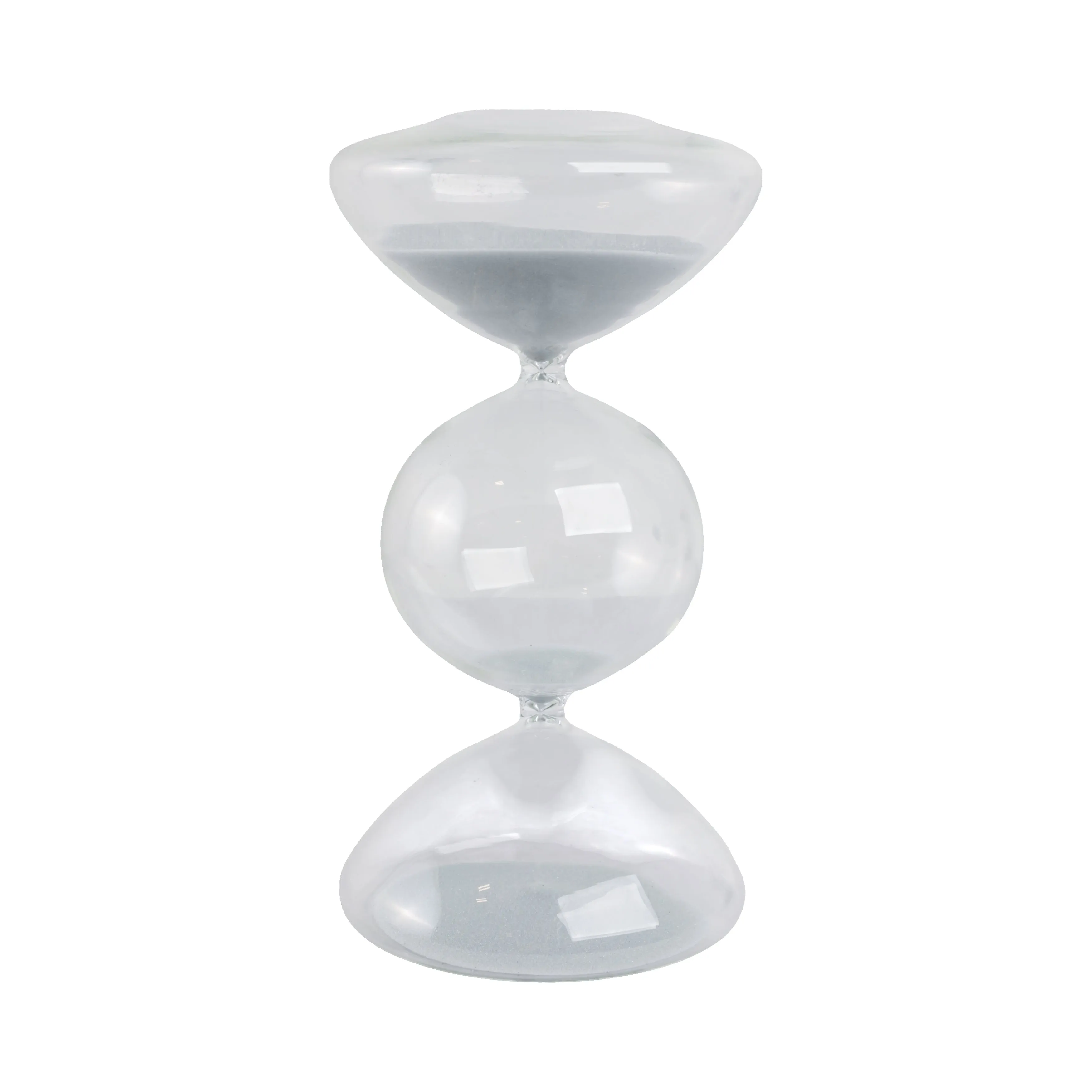 10x5" Glass 60min Large Bubble Sandtimer, Clear