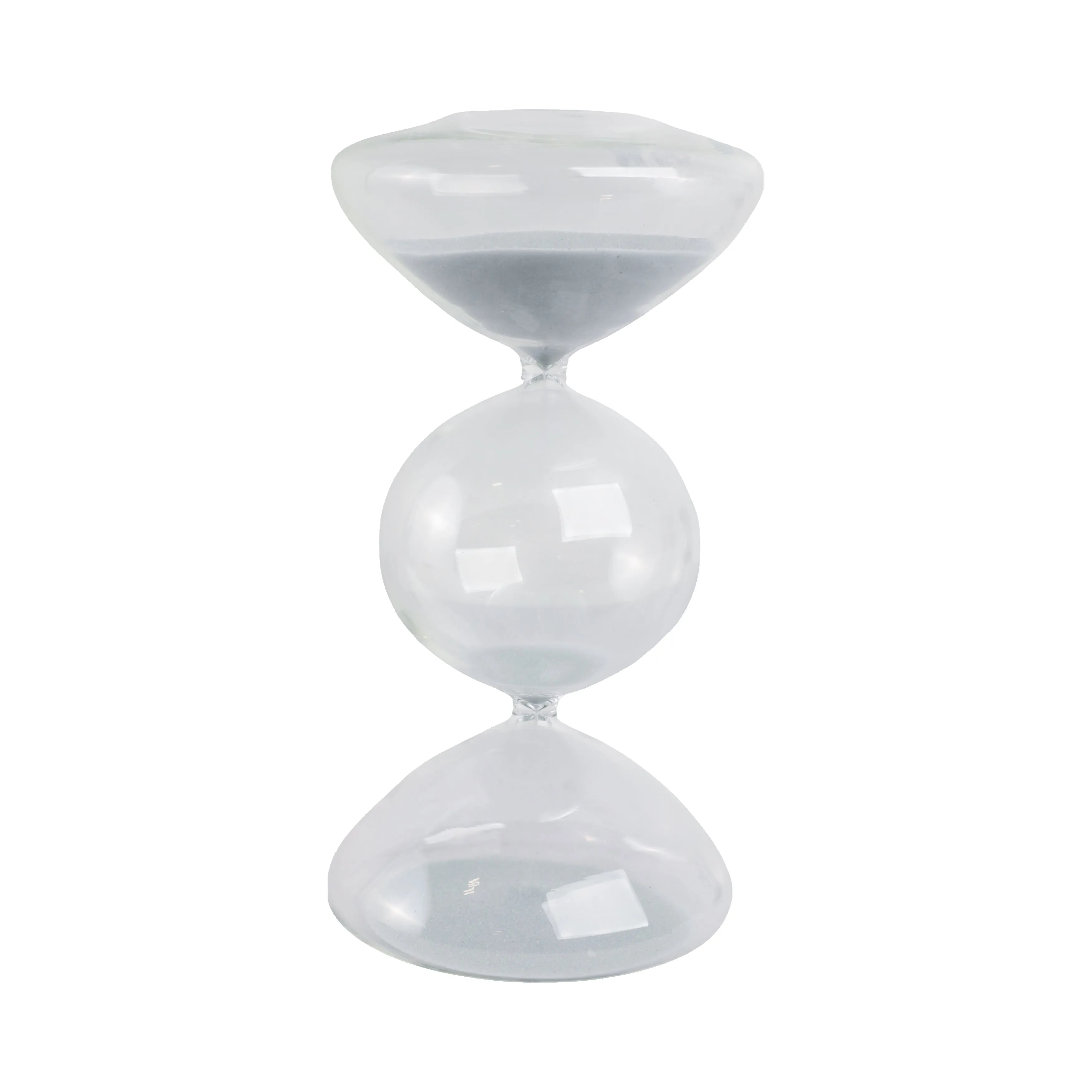 10x5" Glass 60min Large Bubble Sandtimer, Clear