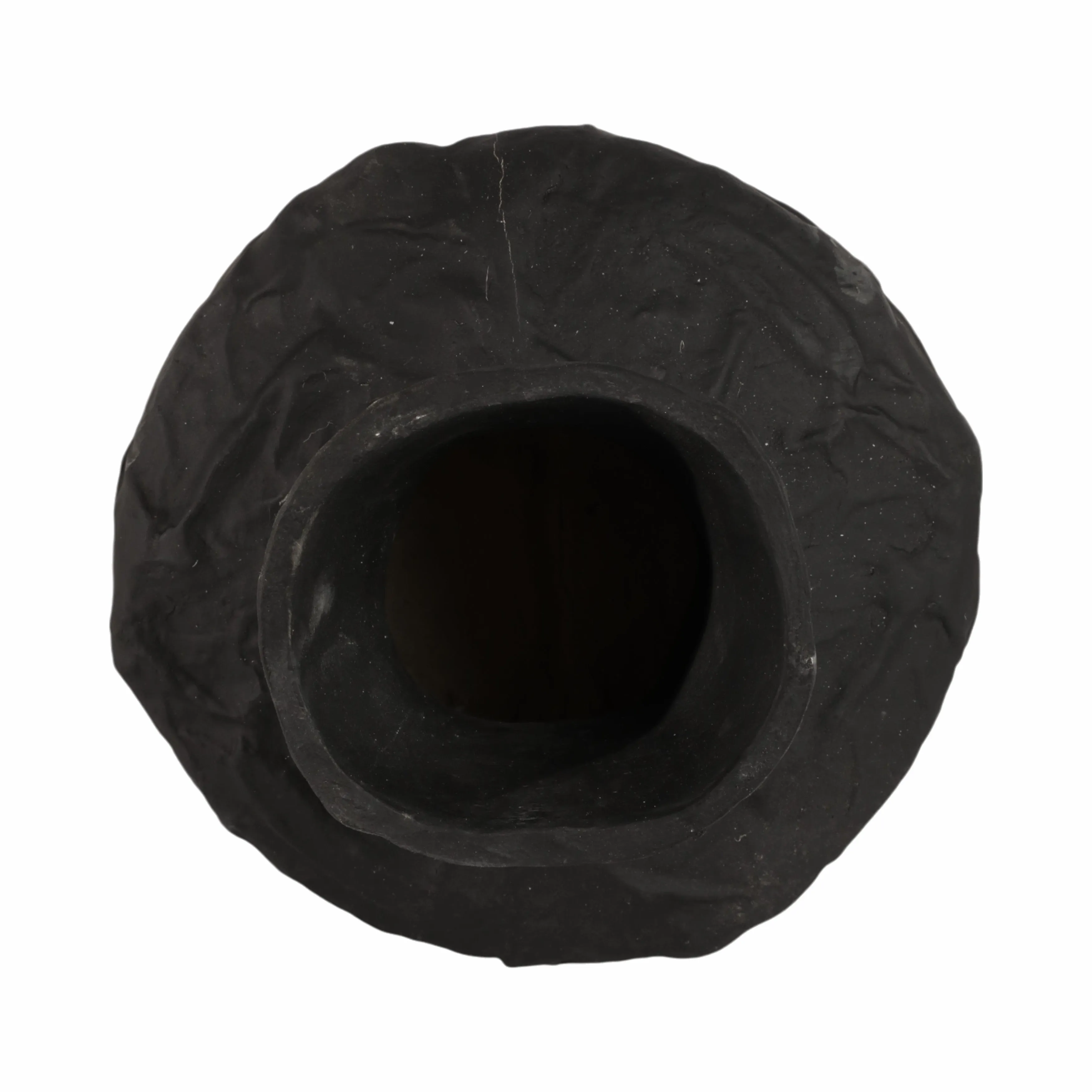 11" Cleo Medium Black Ecomix Vase