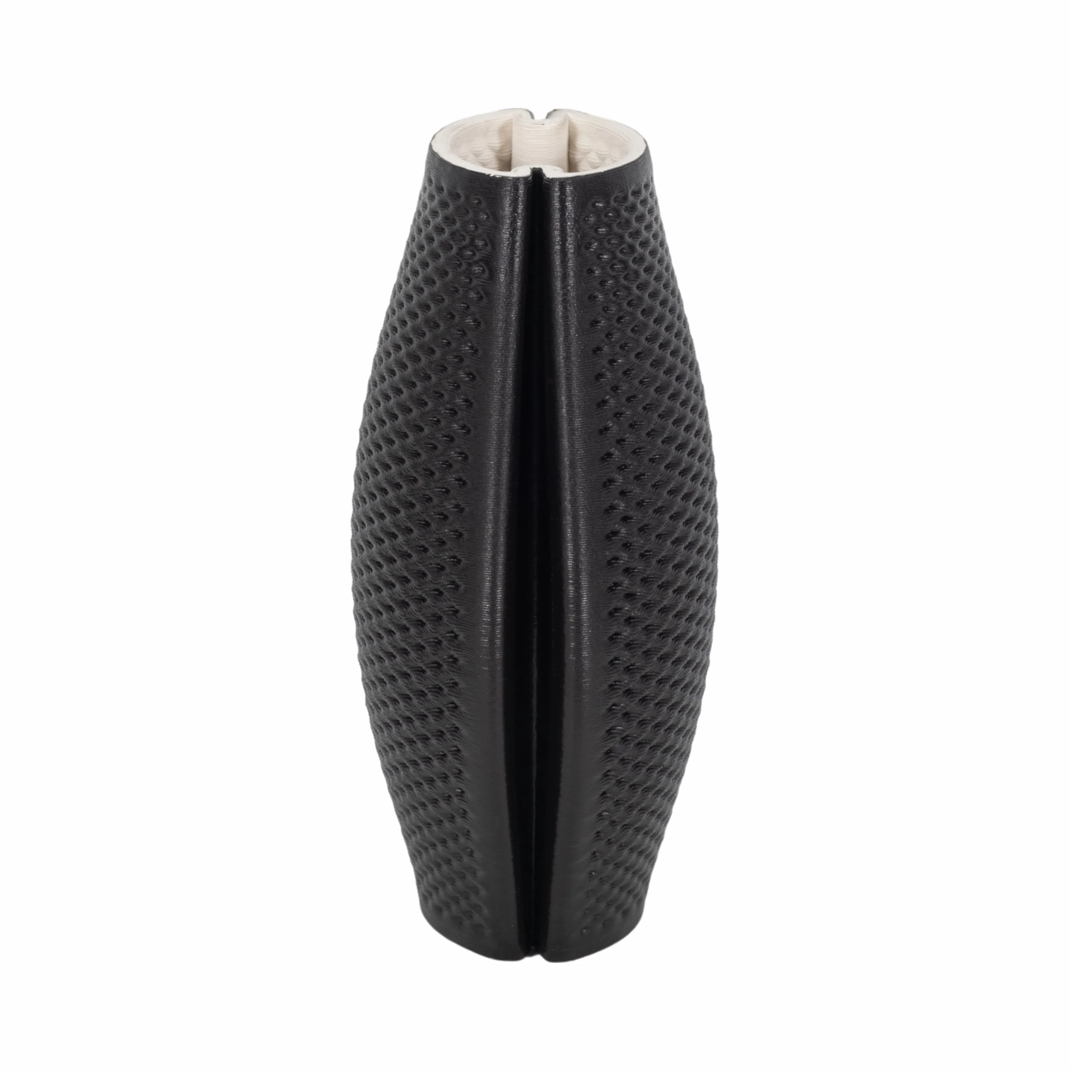 11" Fernando 3d Printed Vase, Black