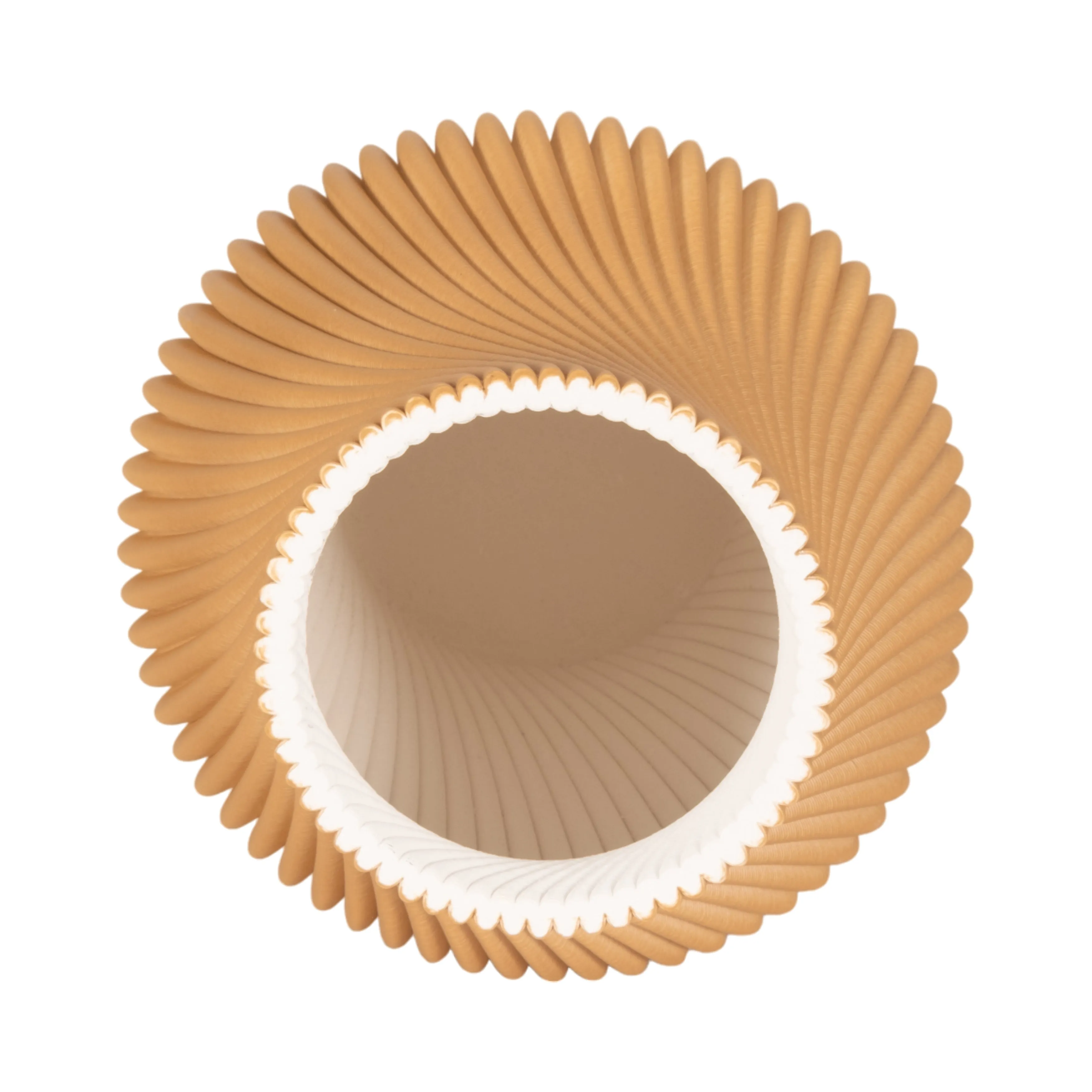 11" SEYMOUR 3D PRINTED VASE, APPLE CINNAMON