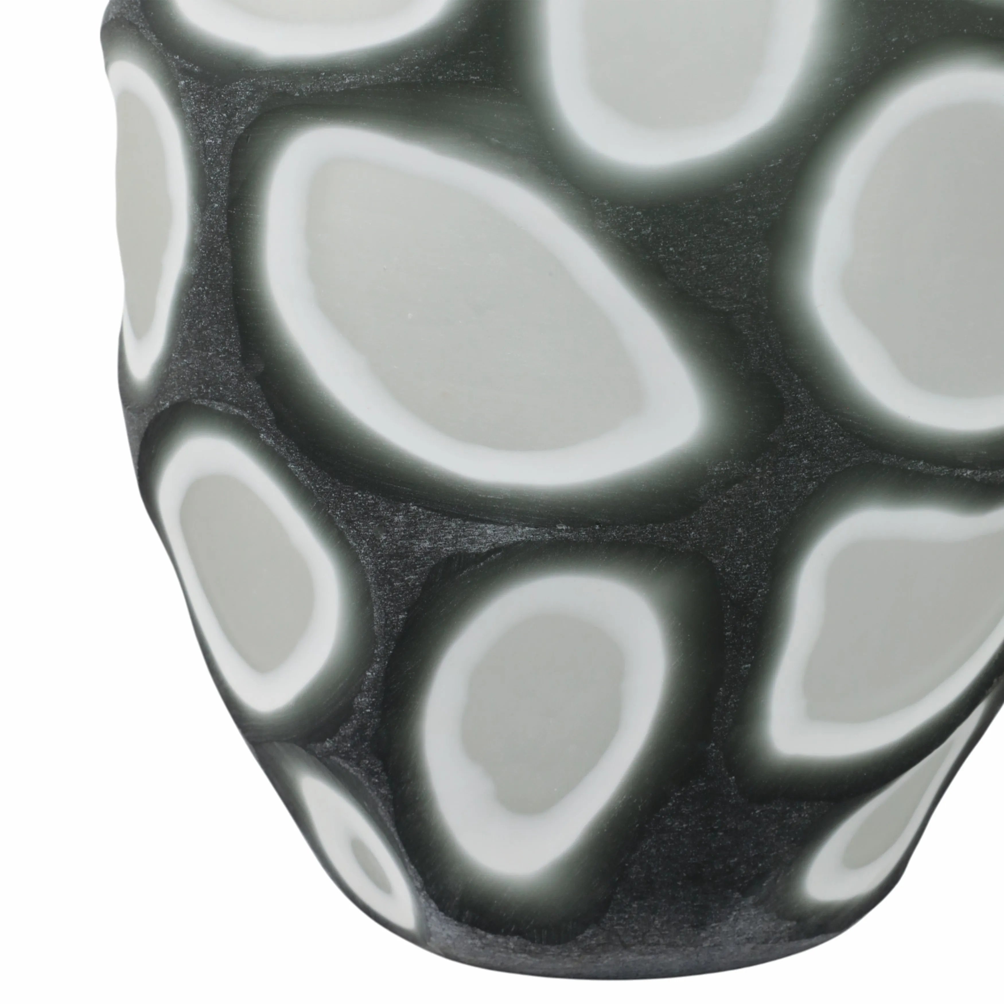 12" Havre Large Grey Glass Vase