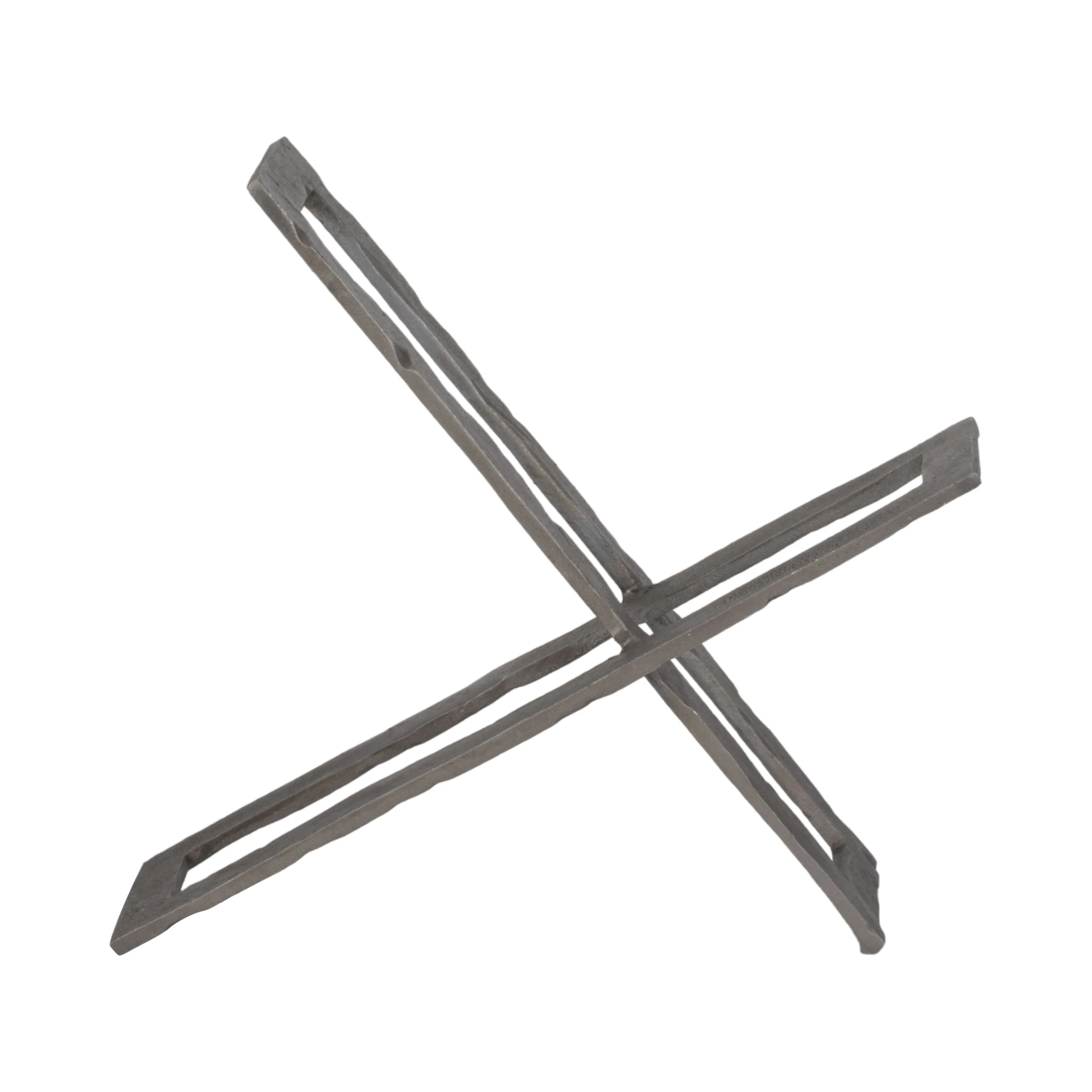 12" Metal Abstract Sculpture, Gunmetal