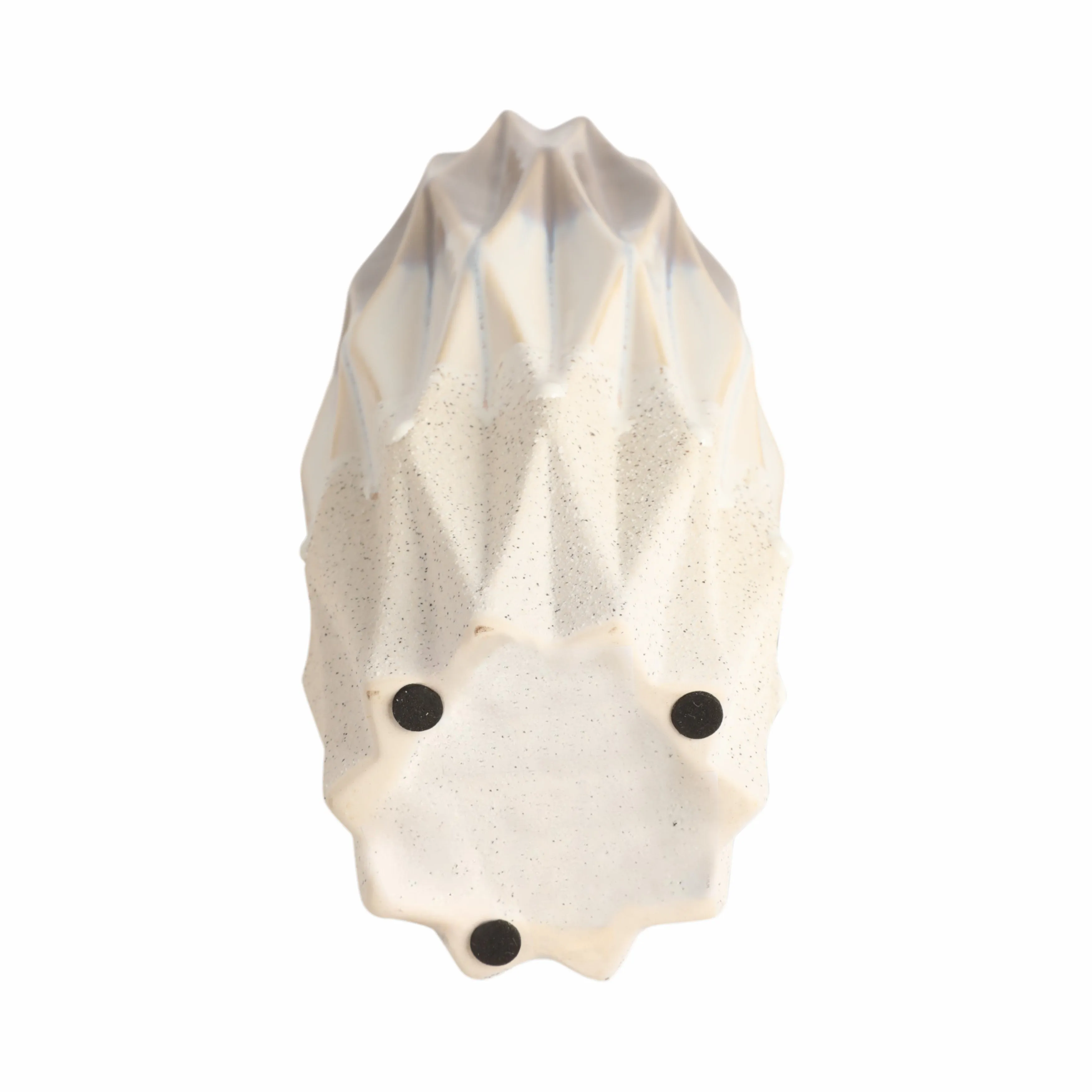 13" Calista Cream Glaze Small Vase
