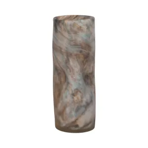 13" Dimpled Alabaster Finish Vase, Multi