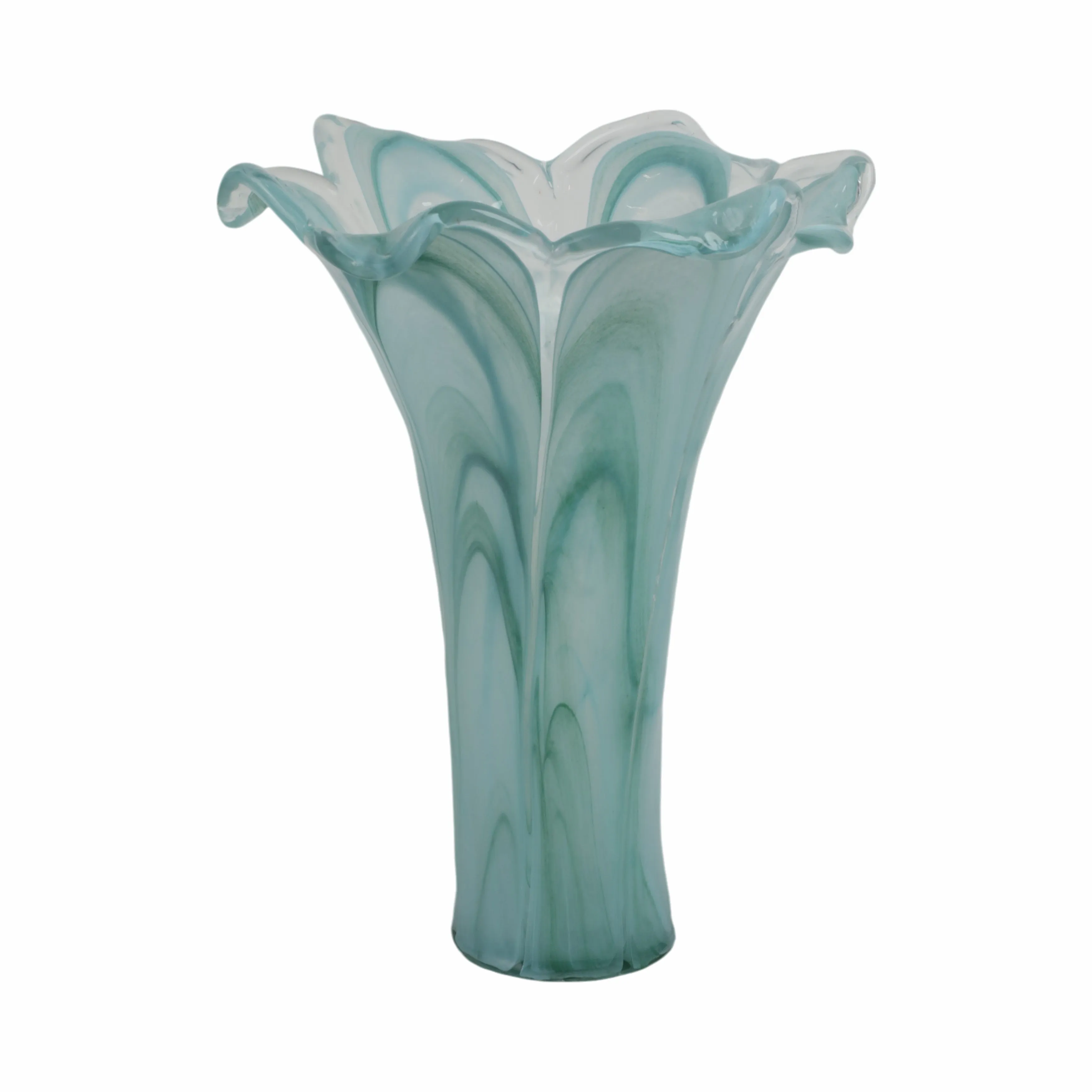 13" Idro Tall Italian Art Glass Vase