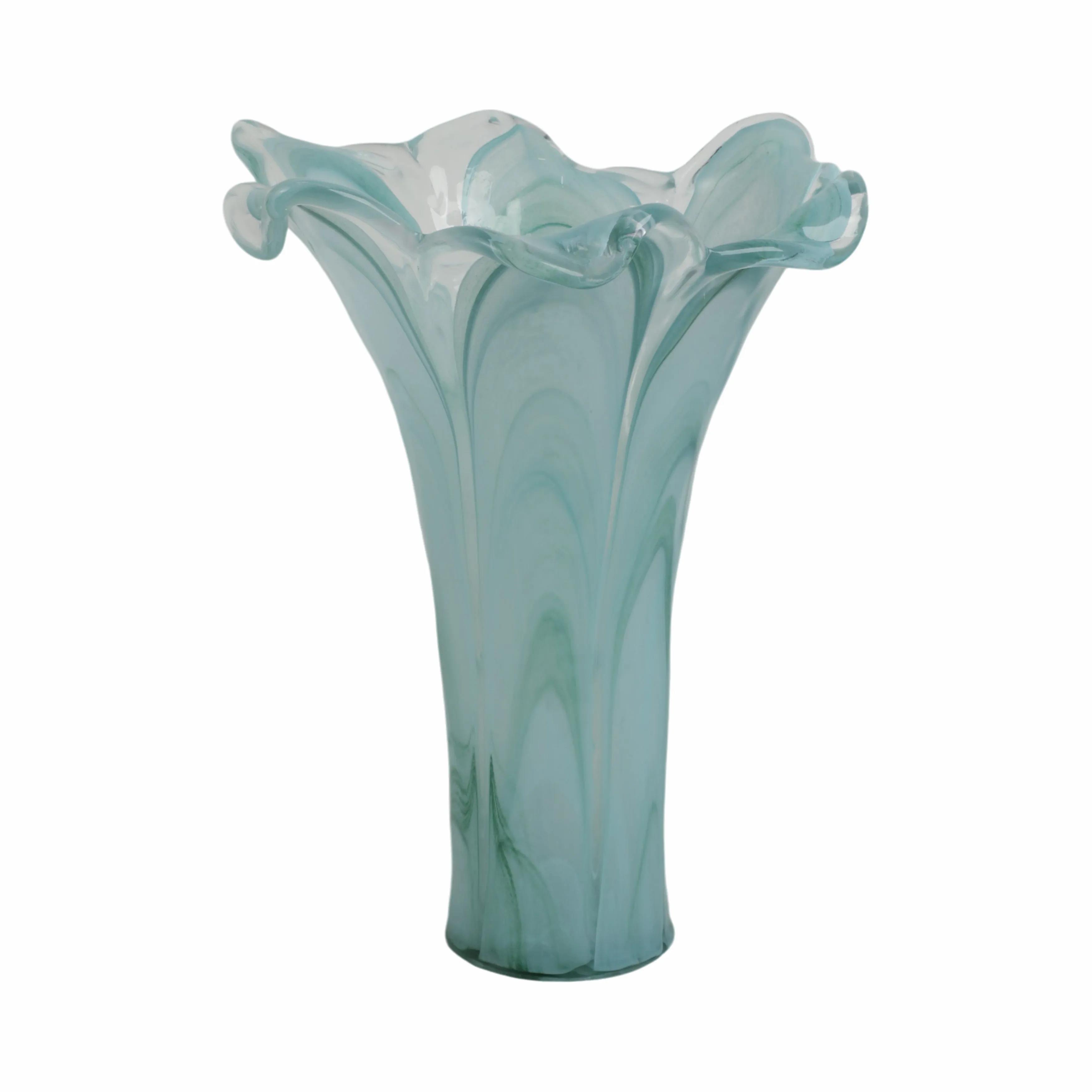 13" Idro Tall Italian Art Glass Vase