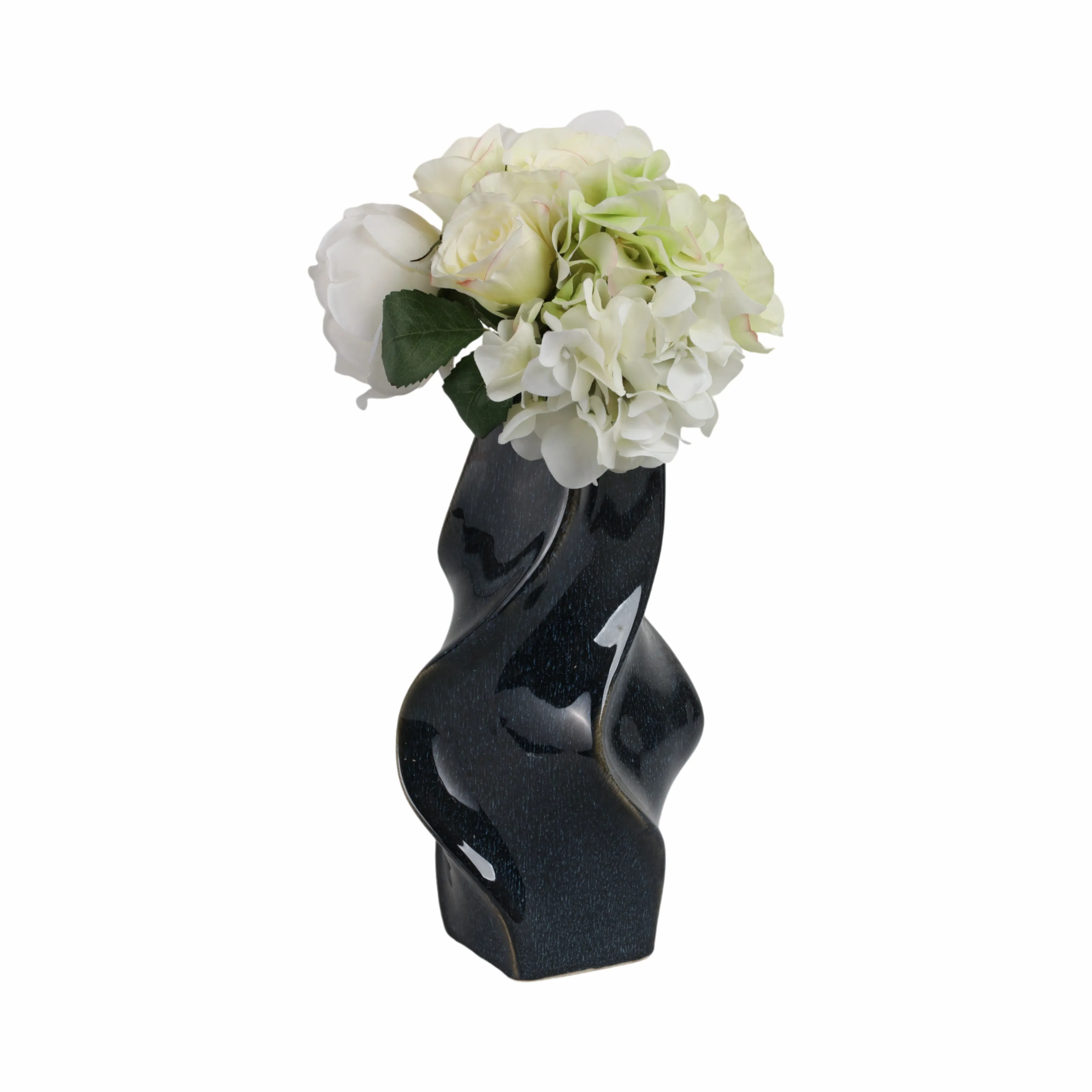 13" Pella Small Blue Cer Vase