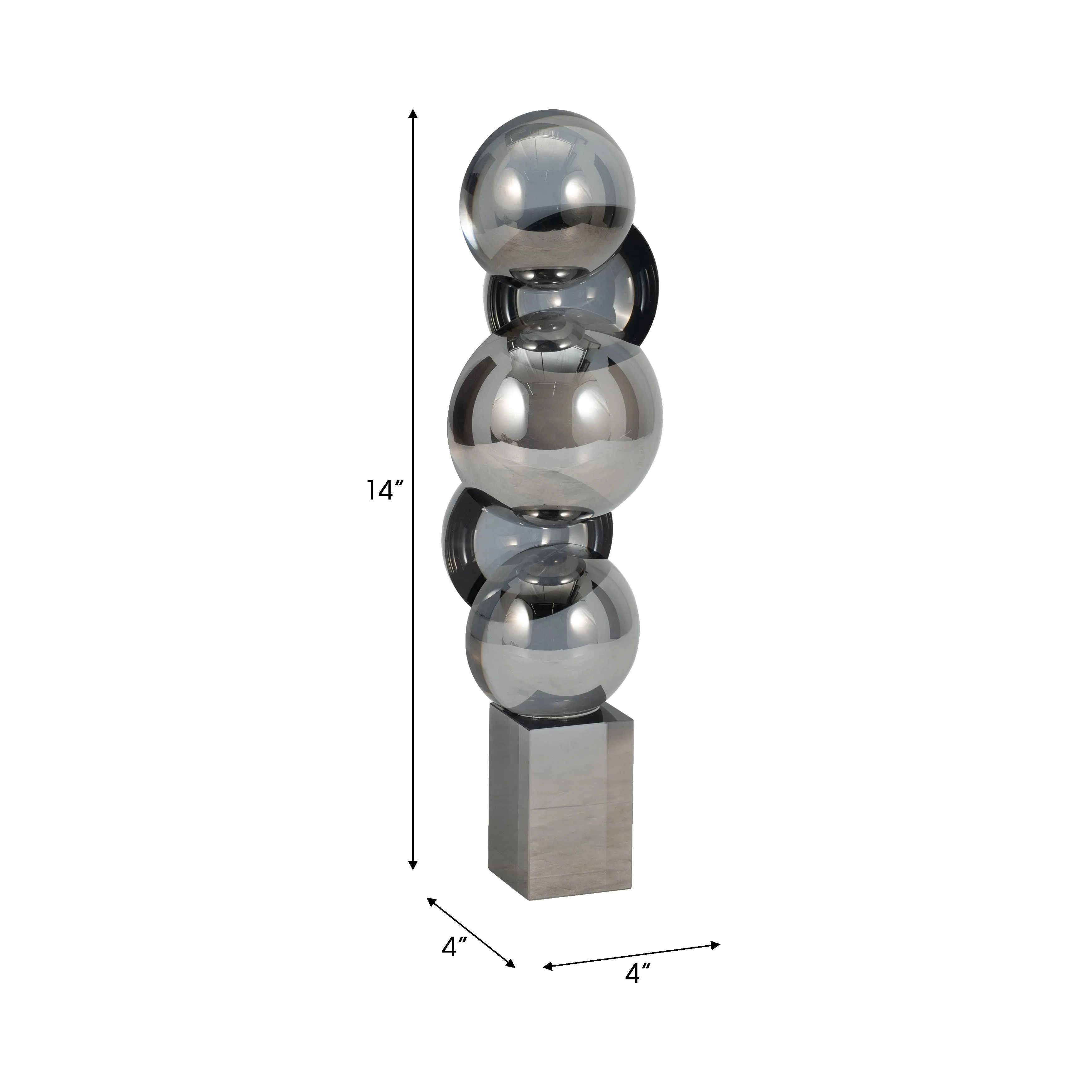 14" BORYS LARGE CRYSTAL BUBBLE STATUARY