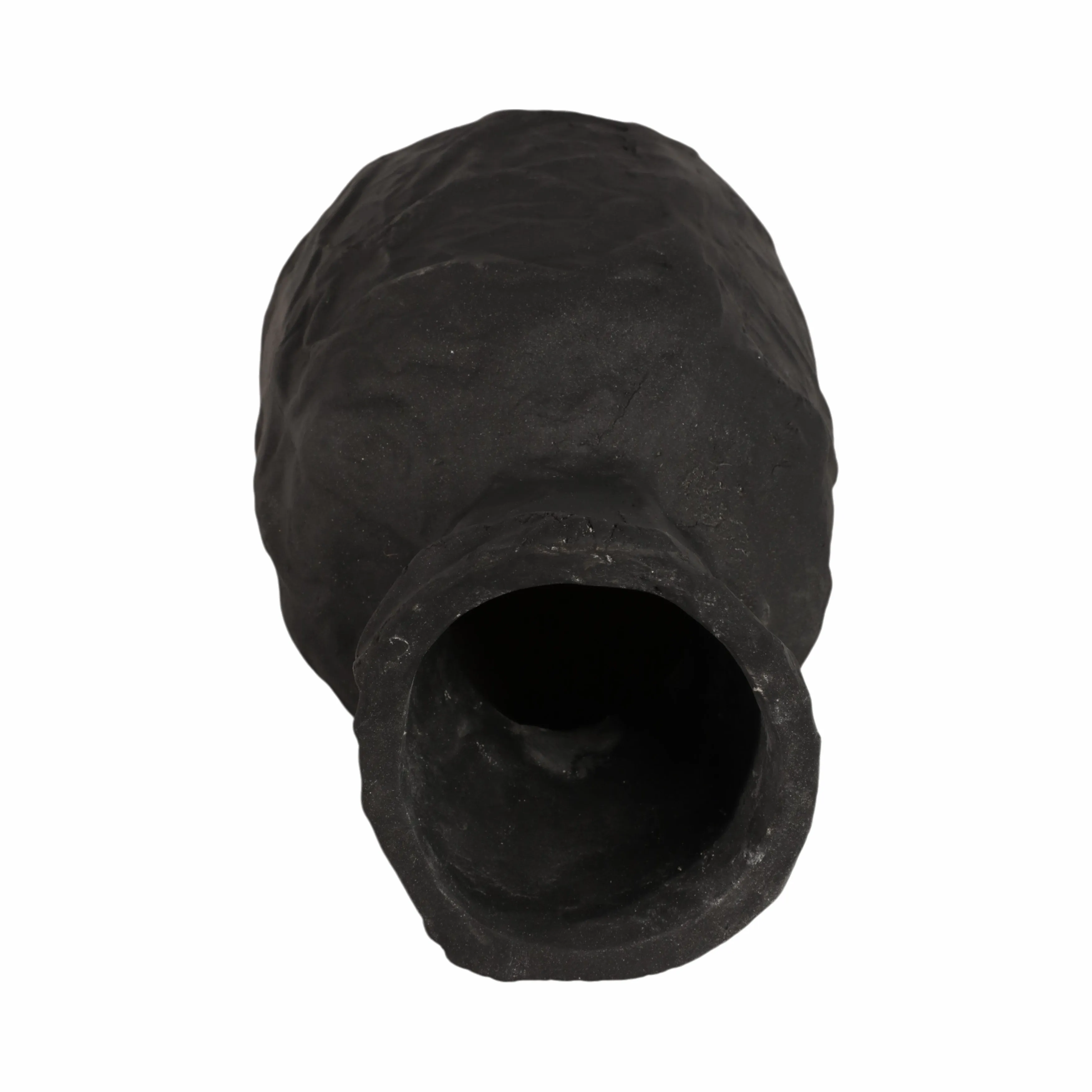 14" Cleo Large Black Ecomix Vase