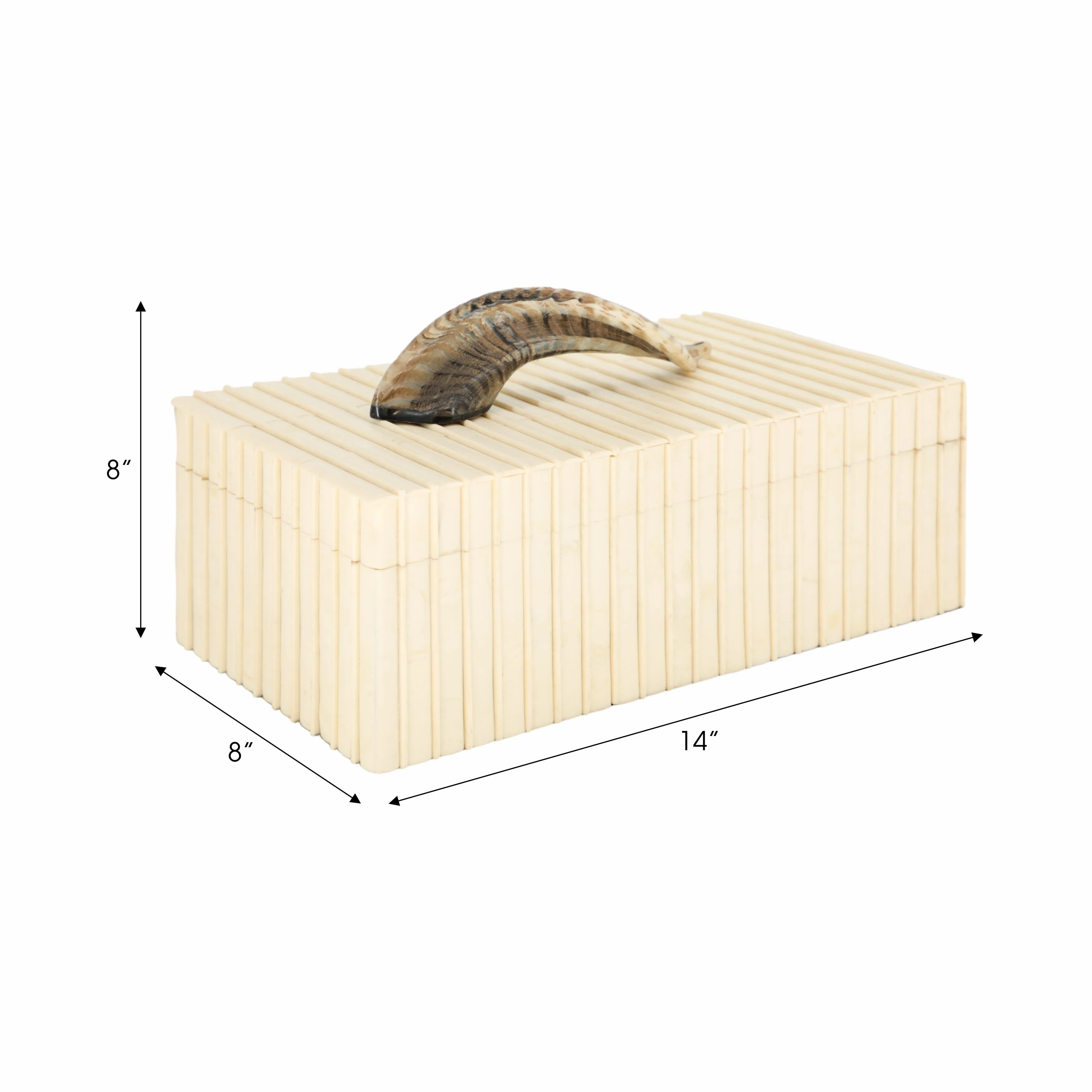 14" Machi Horn Resin Box