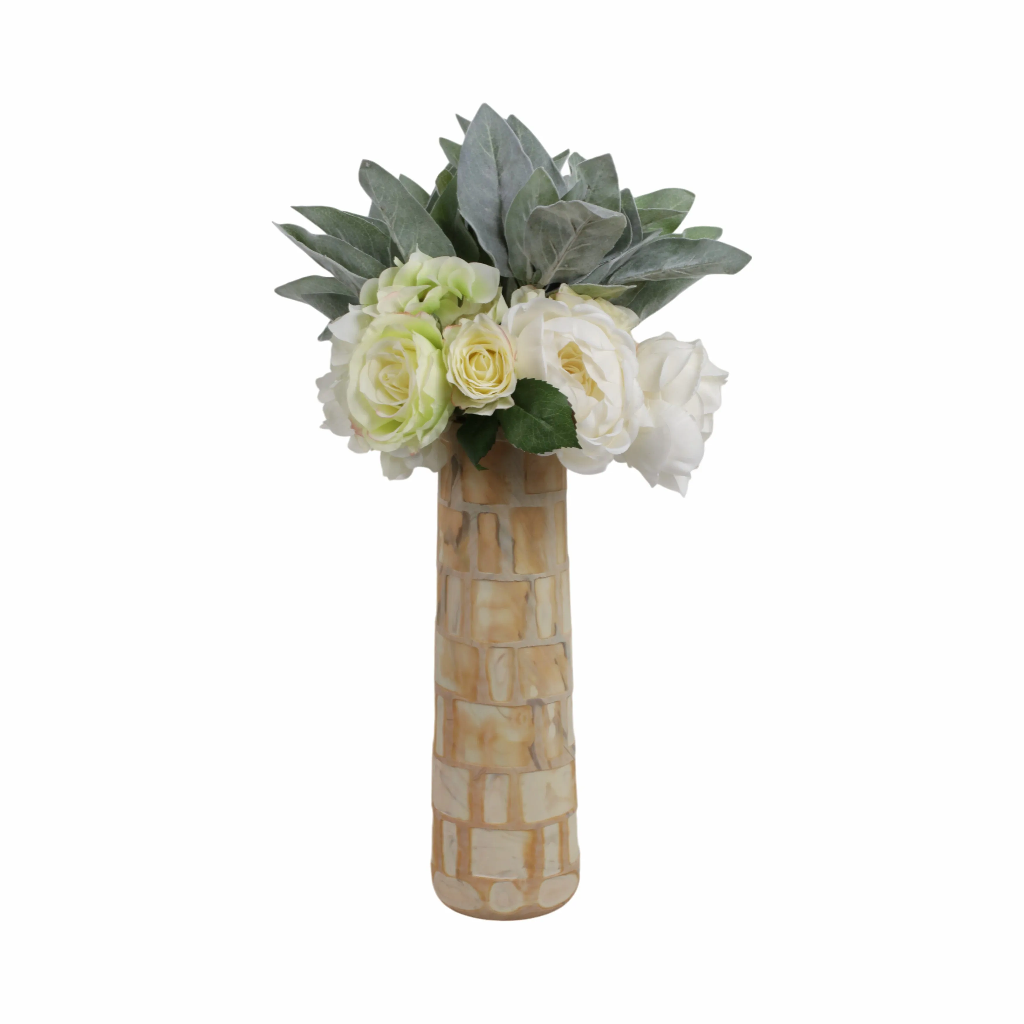 14" Savu Medium Brown Glass Vase