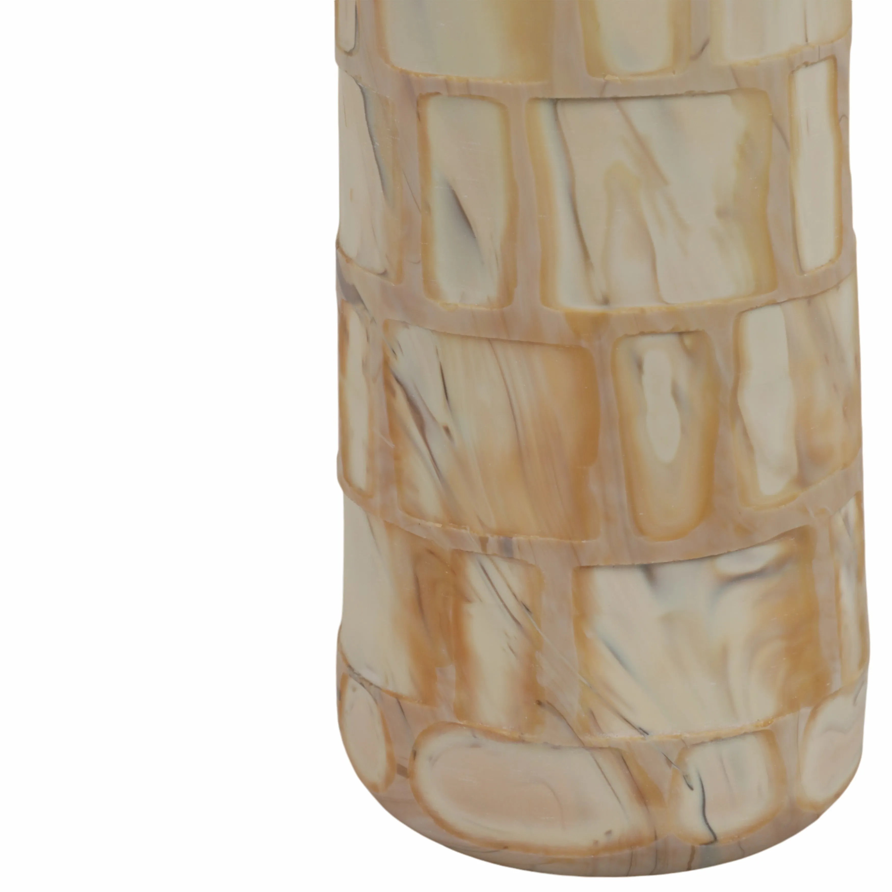 14" Savu Medium Brown Glass Vase