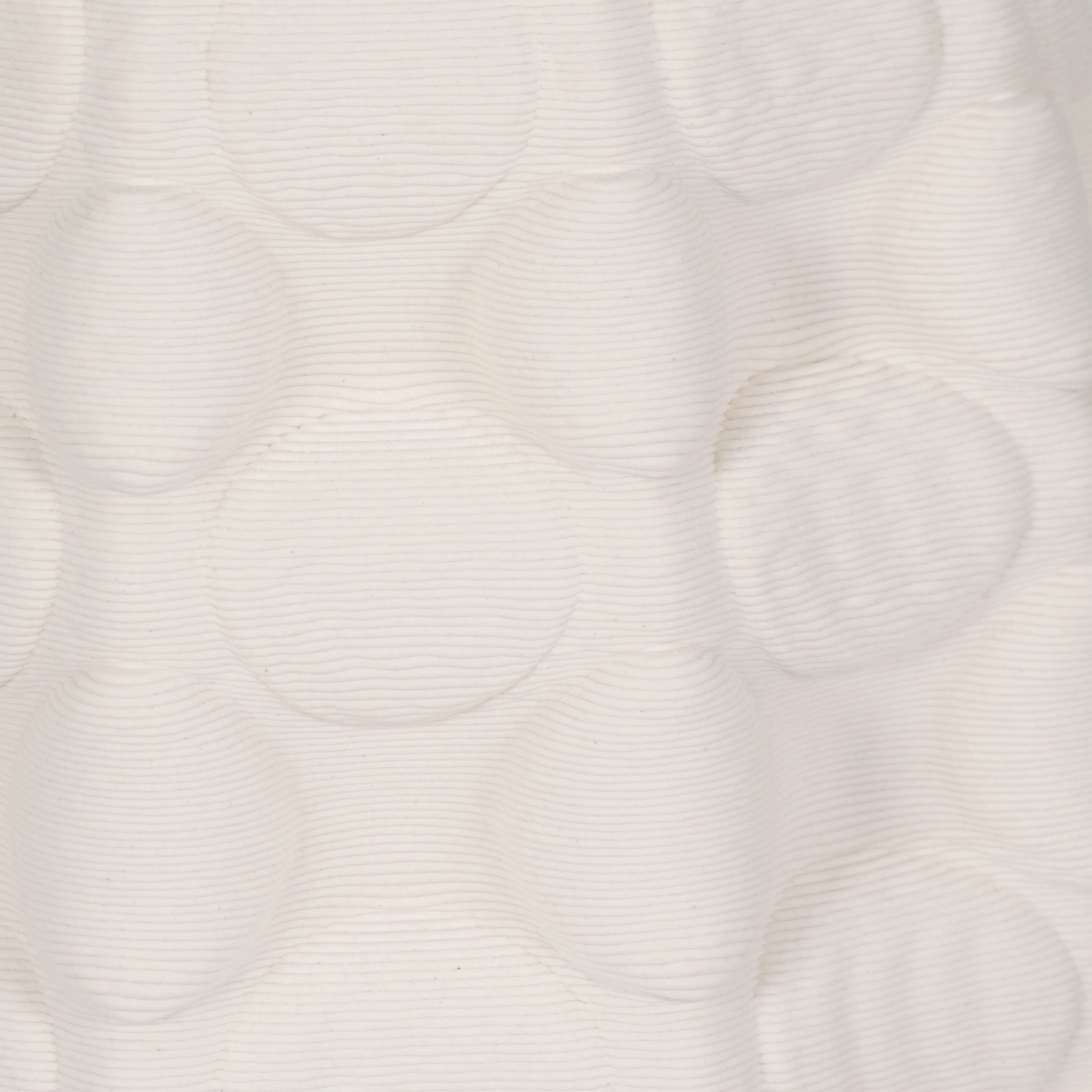 15" Alexander 3d Printed Vase, Ivory/beige