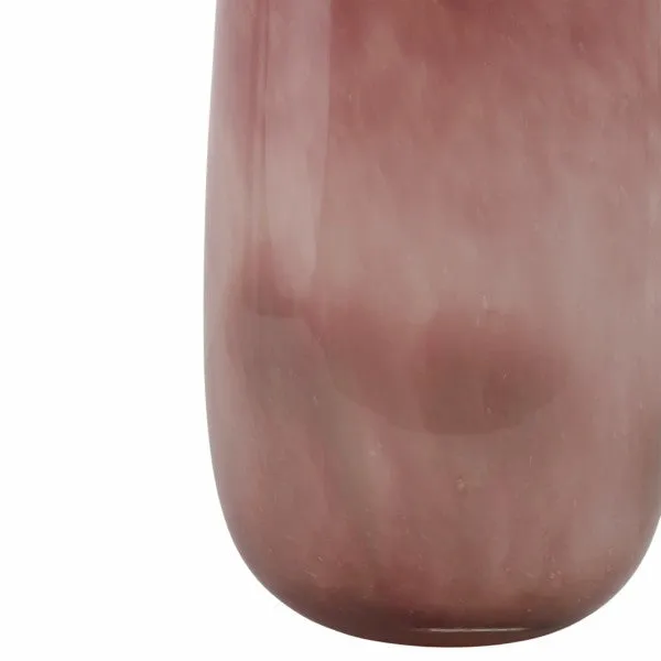 15" KANO LARGE MAUVE GLASS VASE