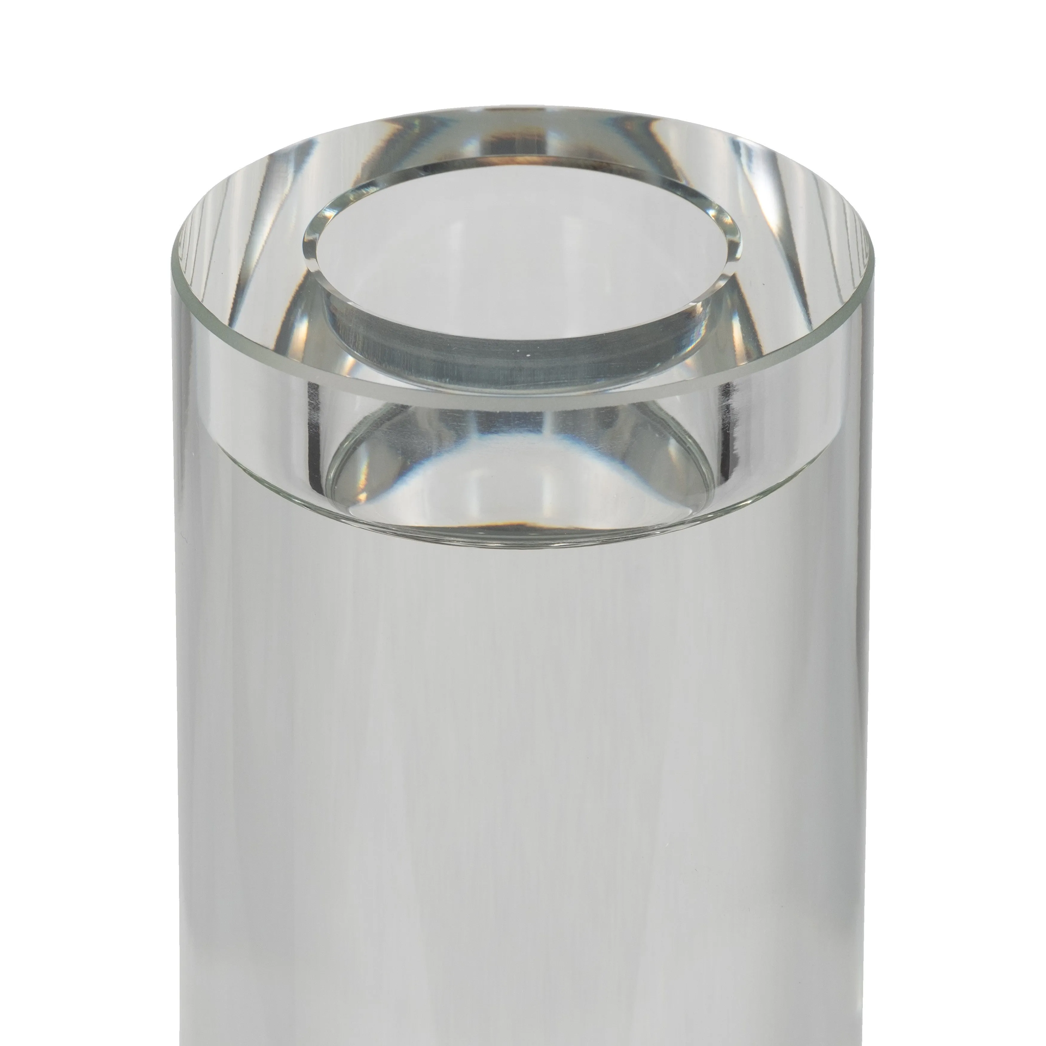 15" MARLA LARGE CRYSTAL CANDLESTICK