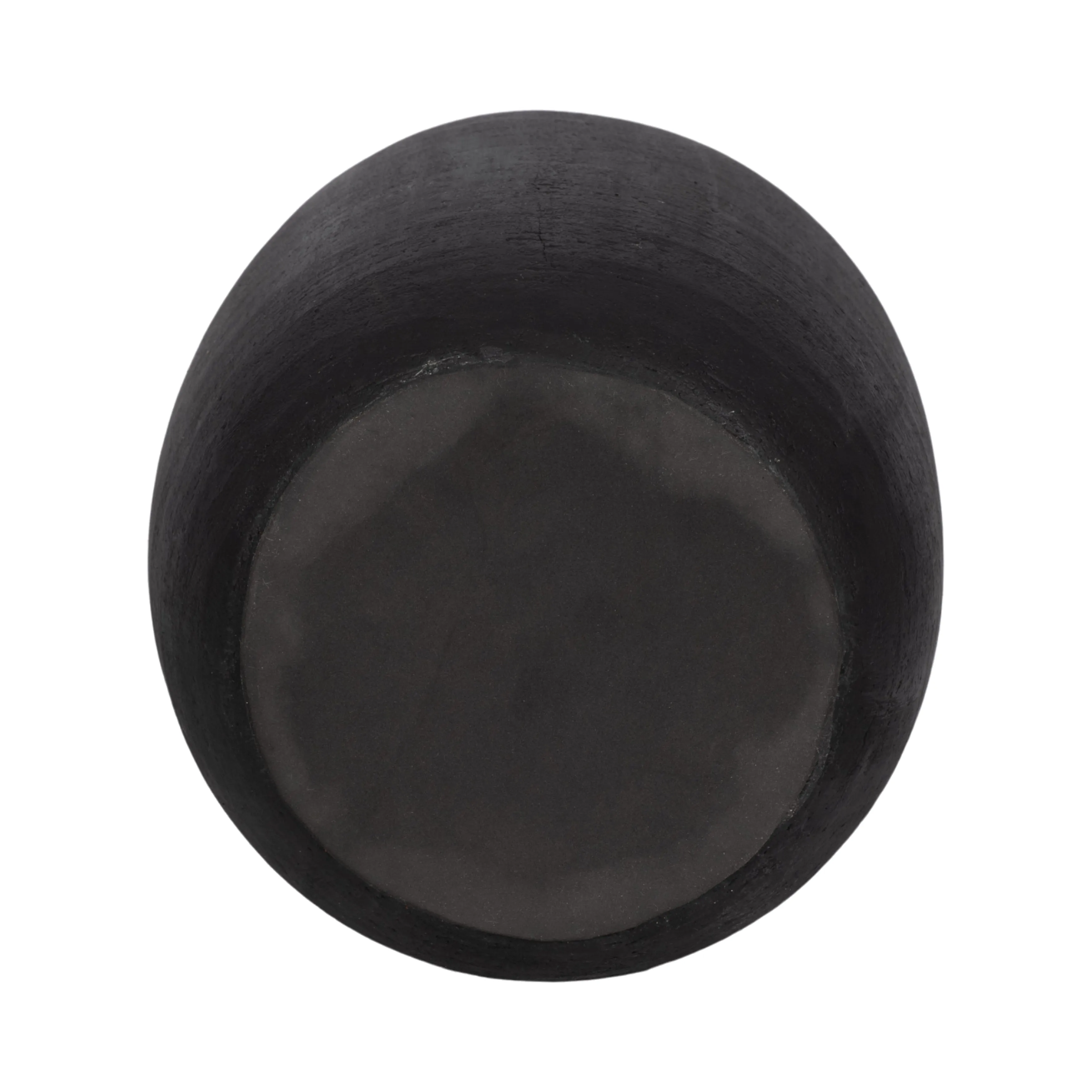 15" Modern Terracotta Jug Vase W/handle, Black