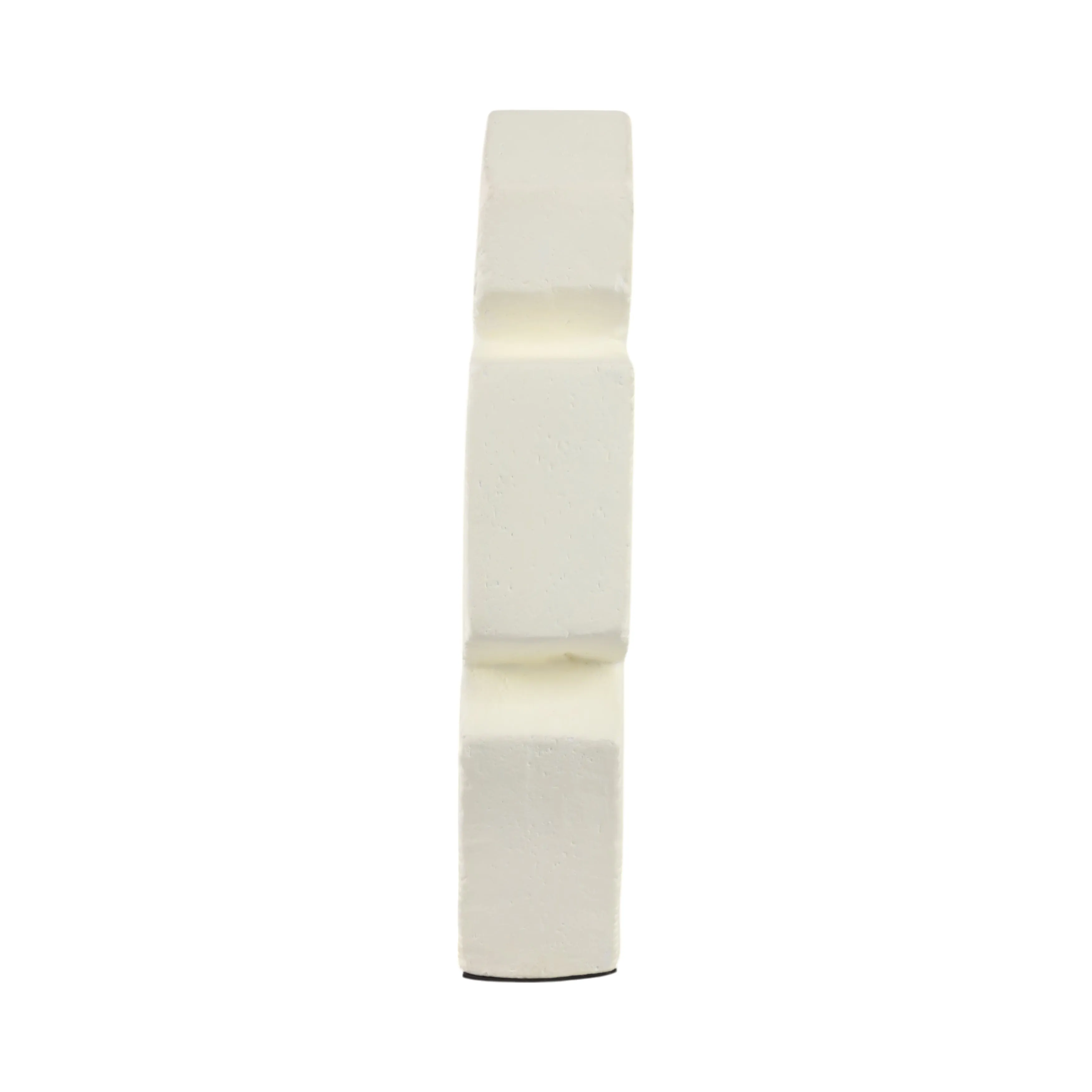 15" Terracotta Abstract Sculpture, Ivory