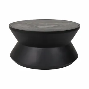 16" Crestly Black Coffee Table