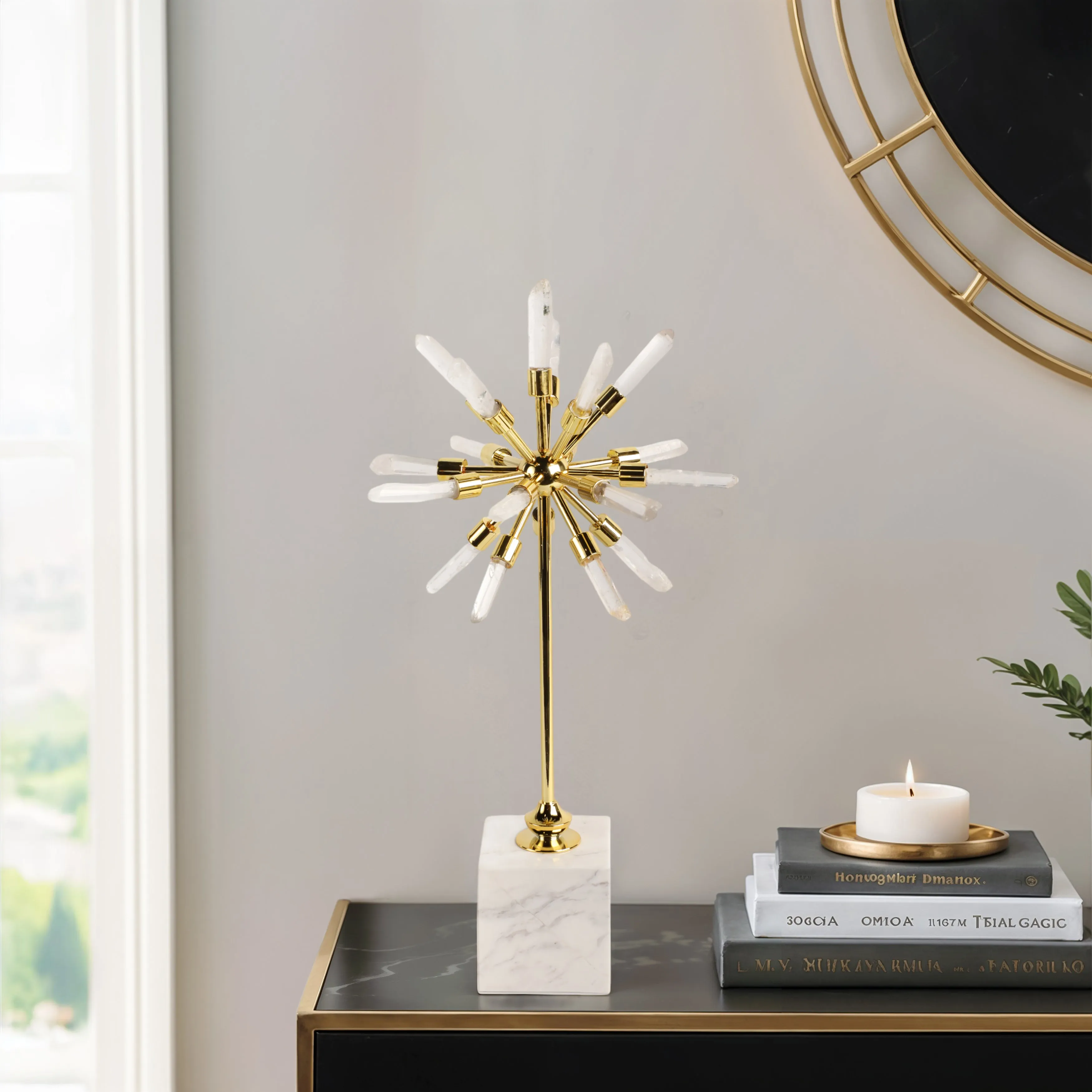 16" Darra Small Crystal Starburst Statuary