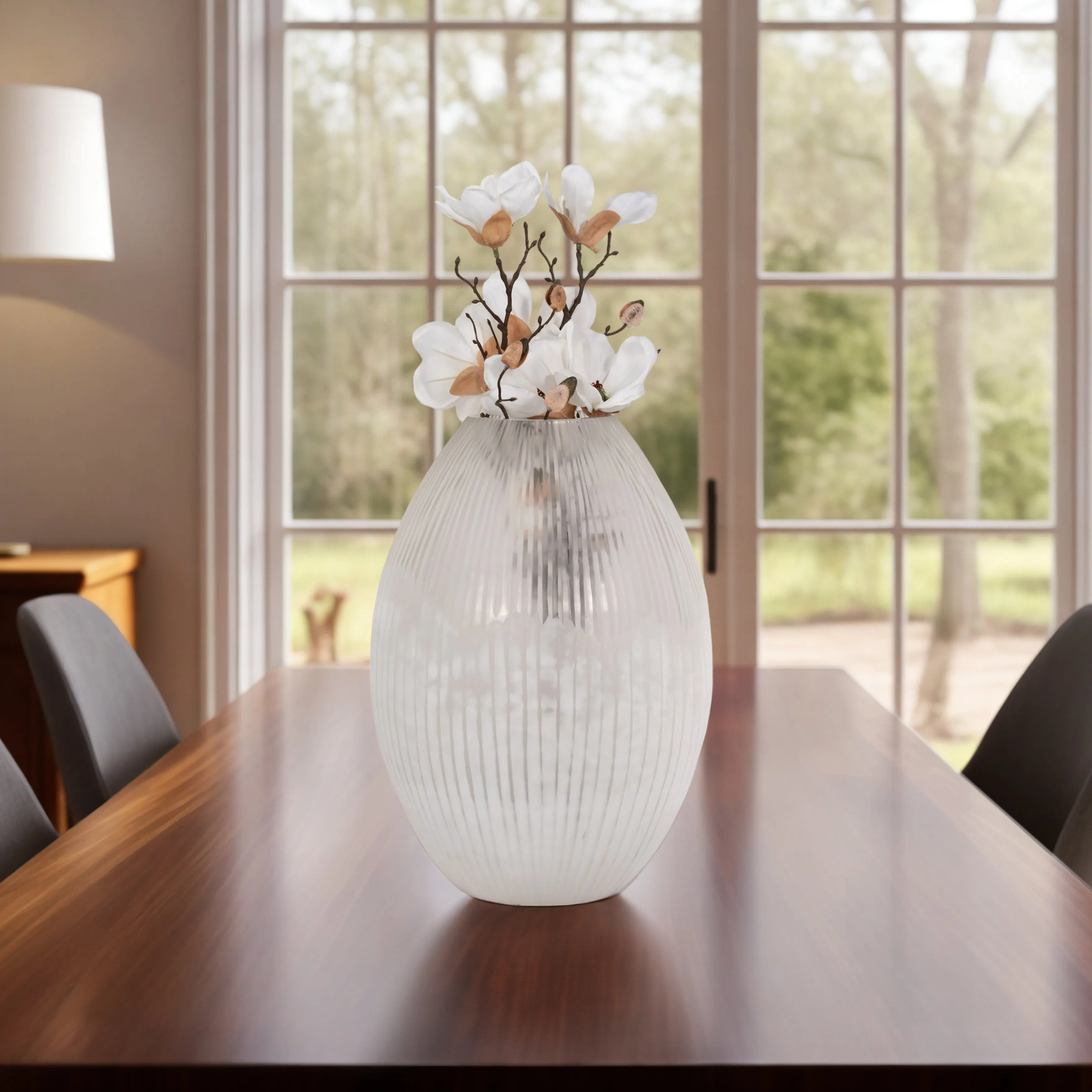17" DULCET LARGE GLASS VASE
