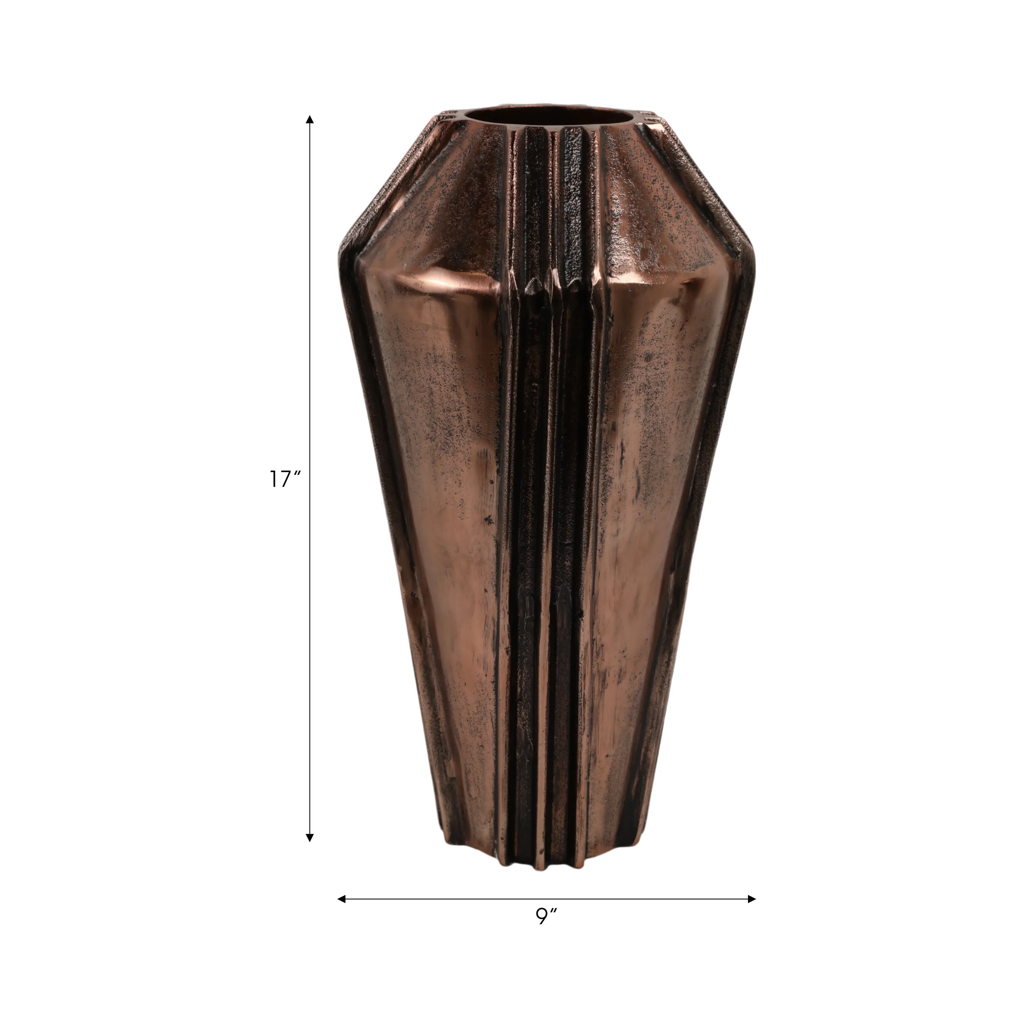 17" Hana Small Bronze Vase