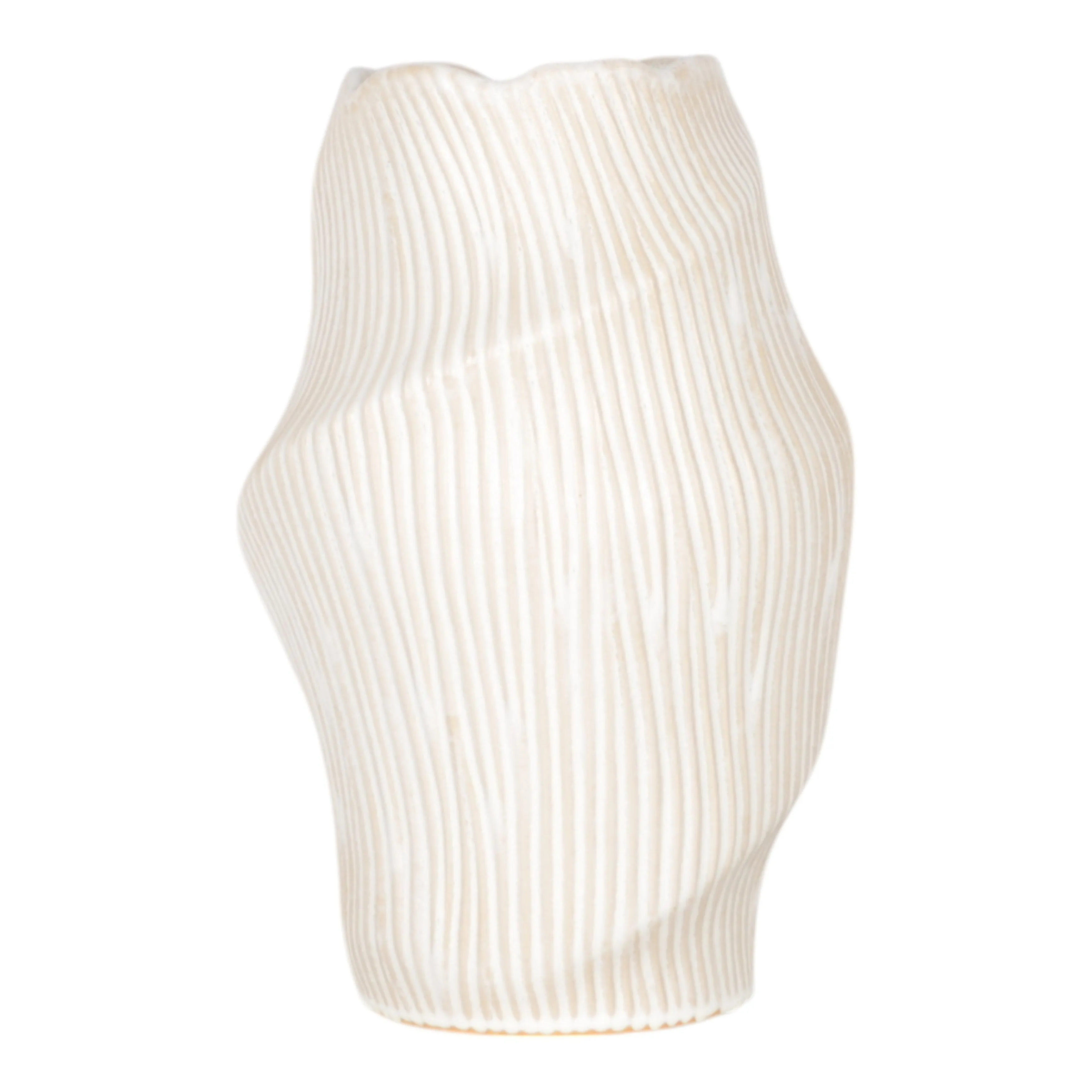 17" TIHANY LARGE CREAM  VASE
