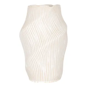 17" TIHANY LARGE CREAM  VASE
