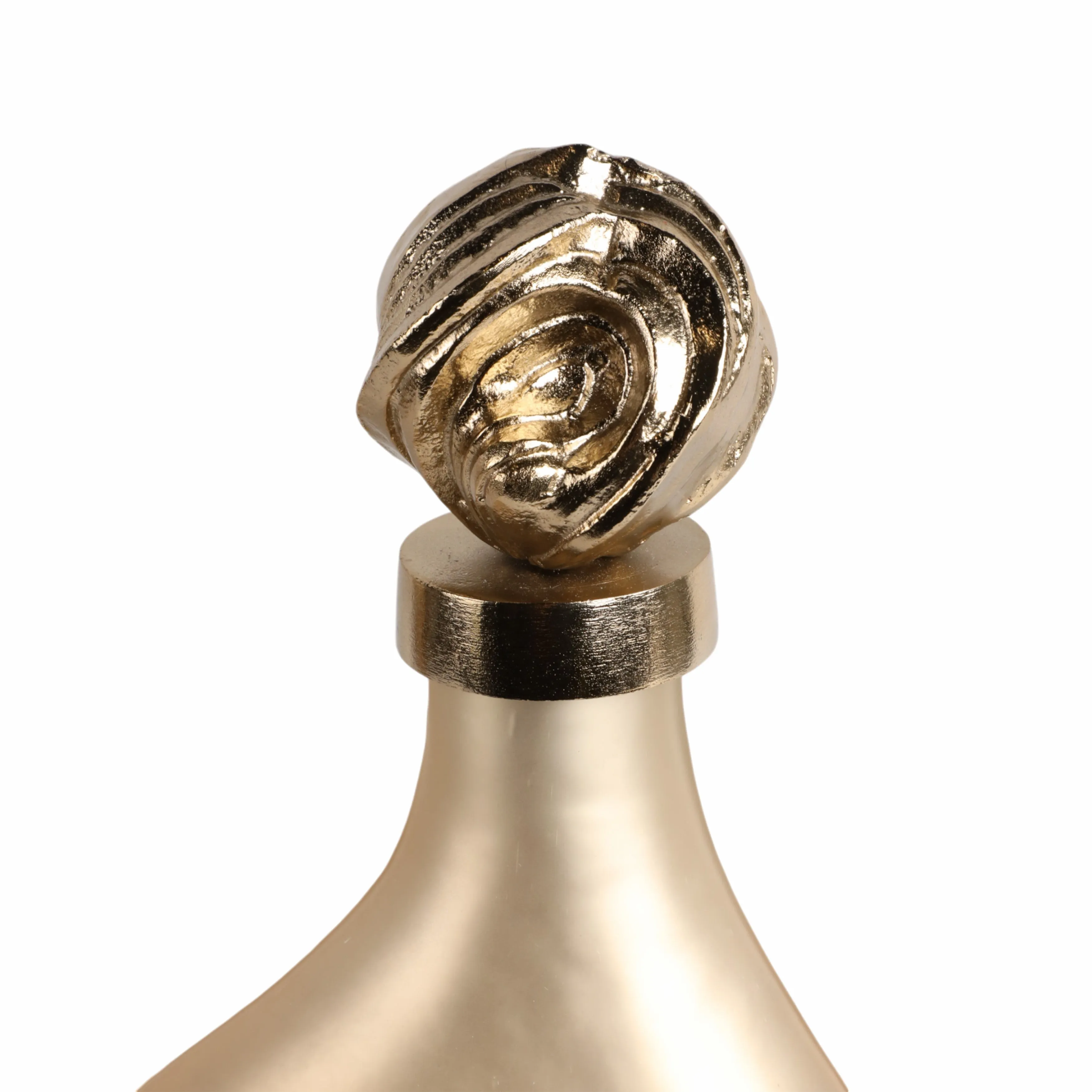 18" Dakar Md Glass Bottle W/aluminum Lid