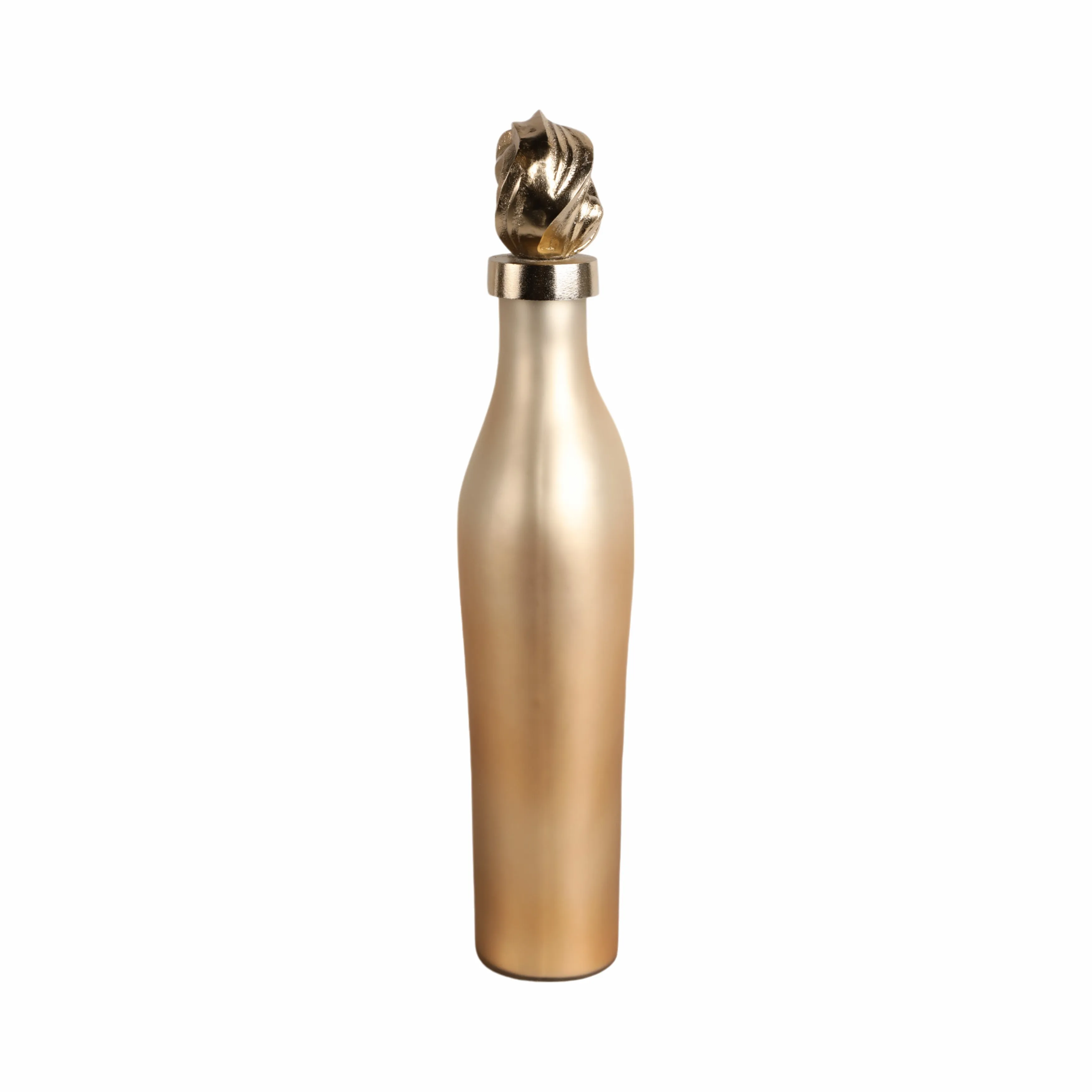 18" Dakar Sm Glass Bottle W/aluminum Lid