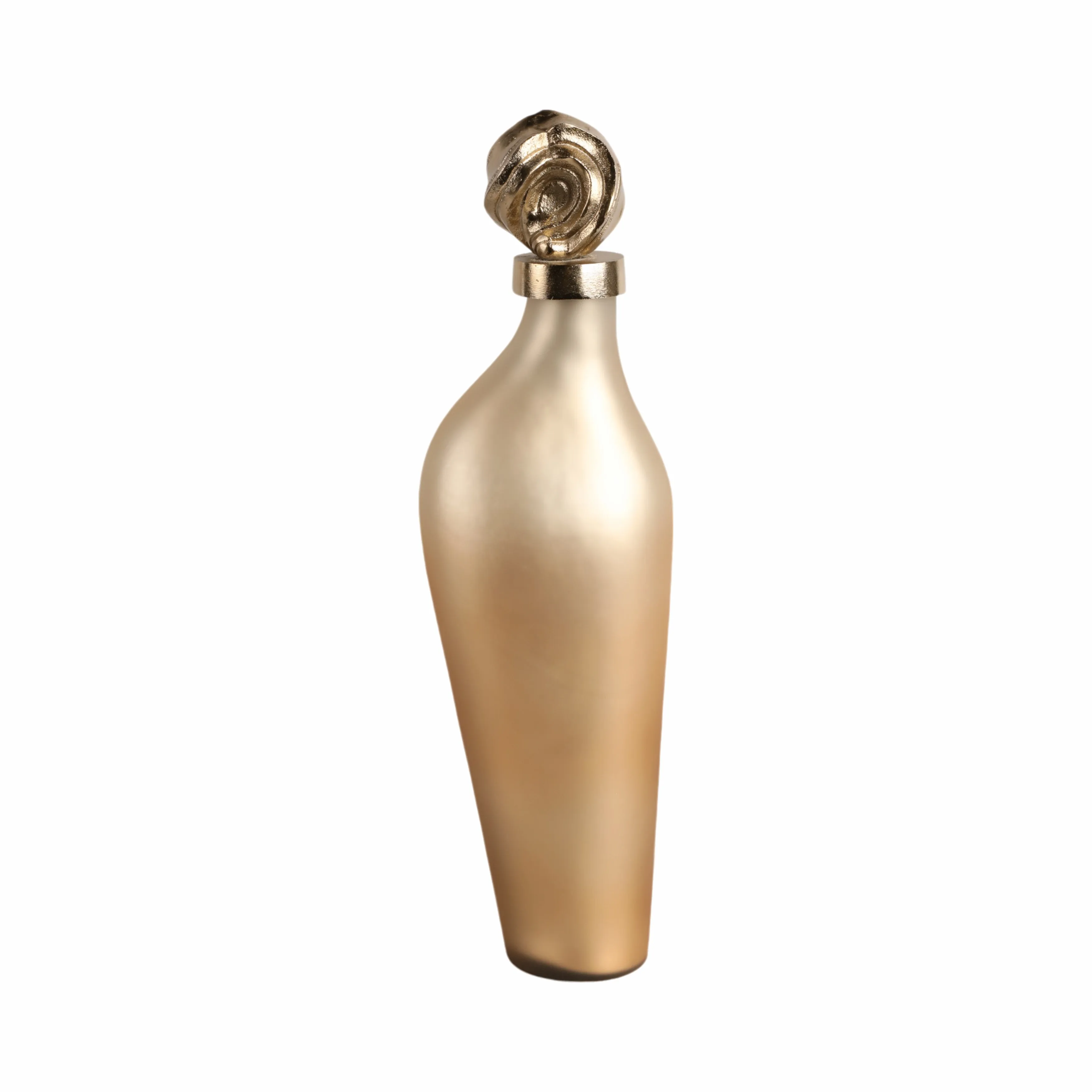 18" Dakar Sm Glass Bottle W/aluminum Lid