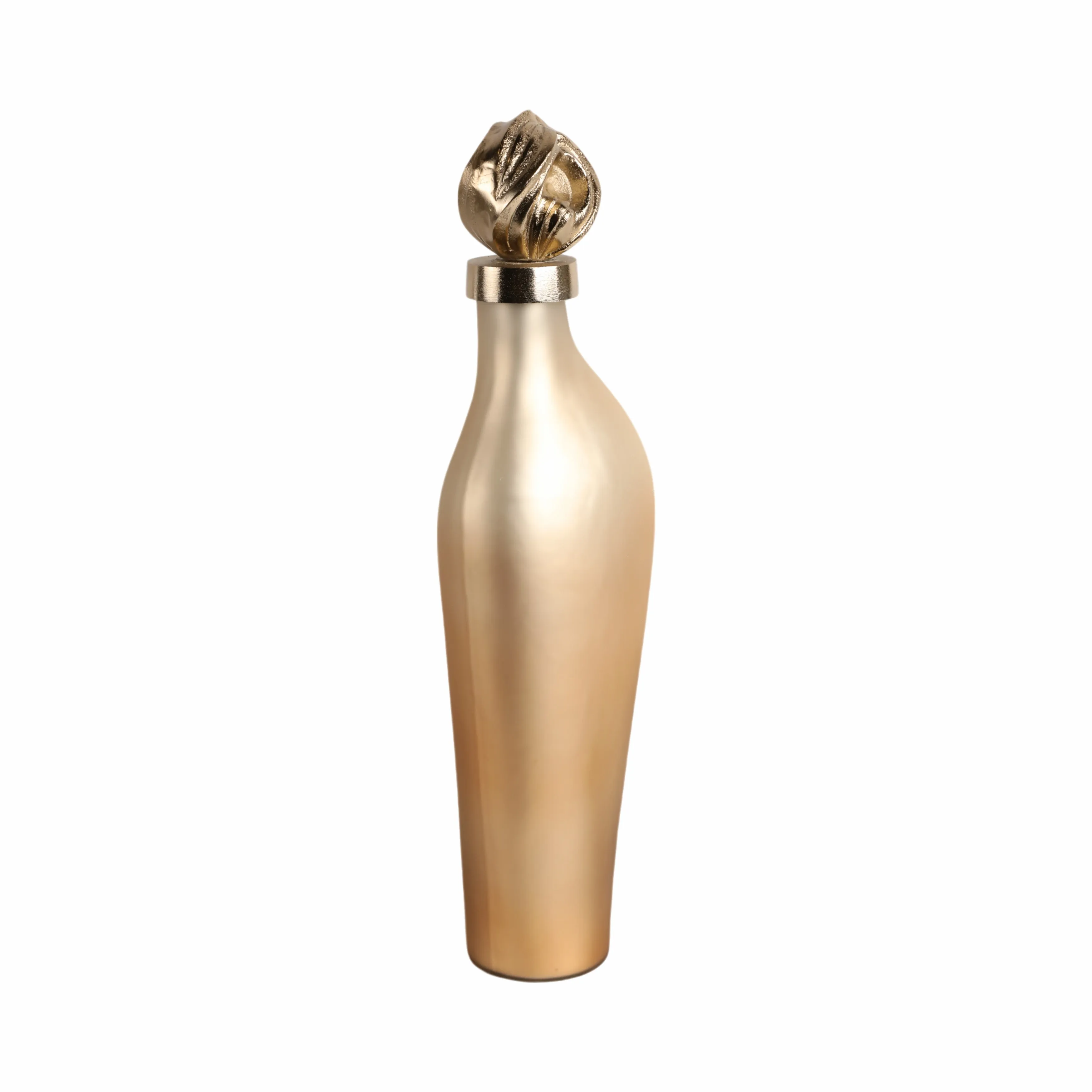 18" Dakar Sm Glass Bottle W/aluminum Lid