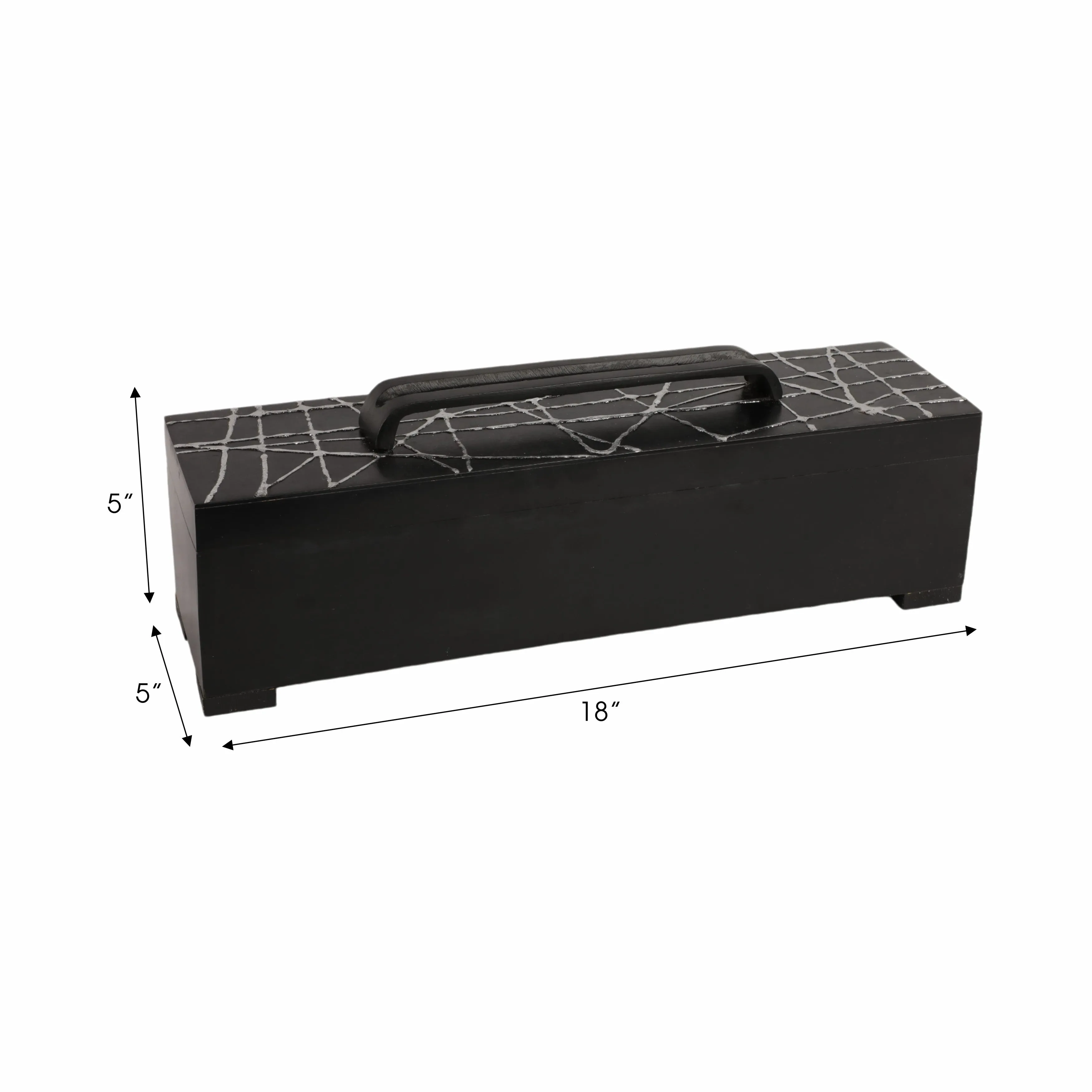 18" Pratt Black Resin  Box
