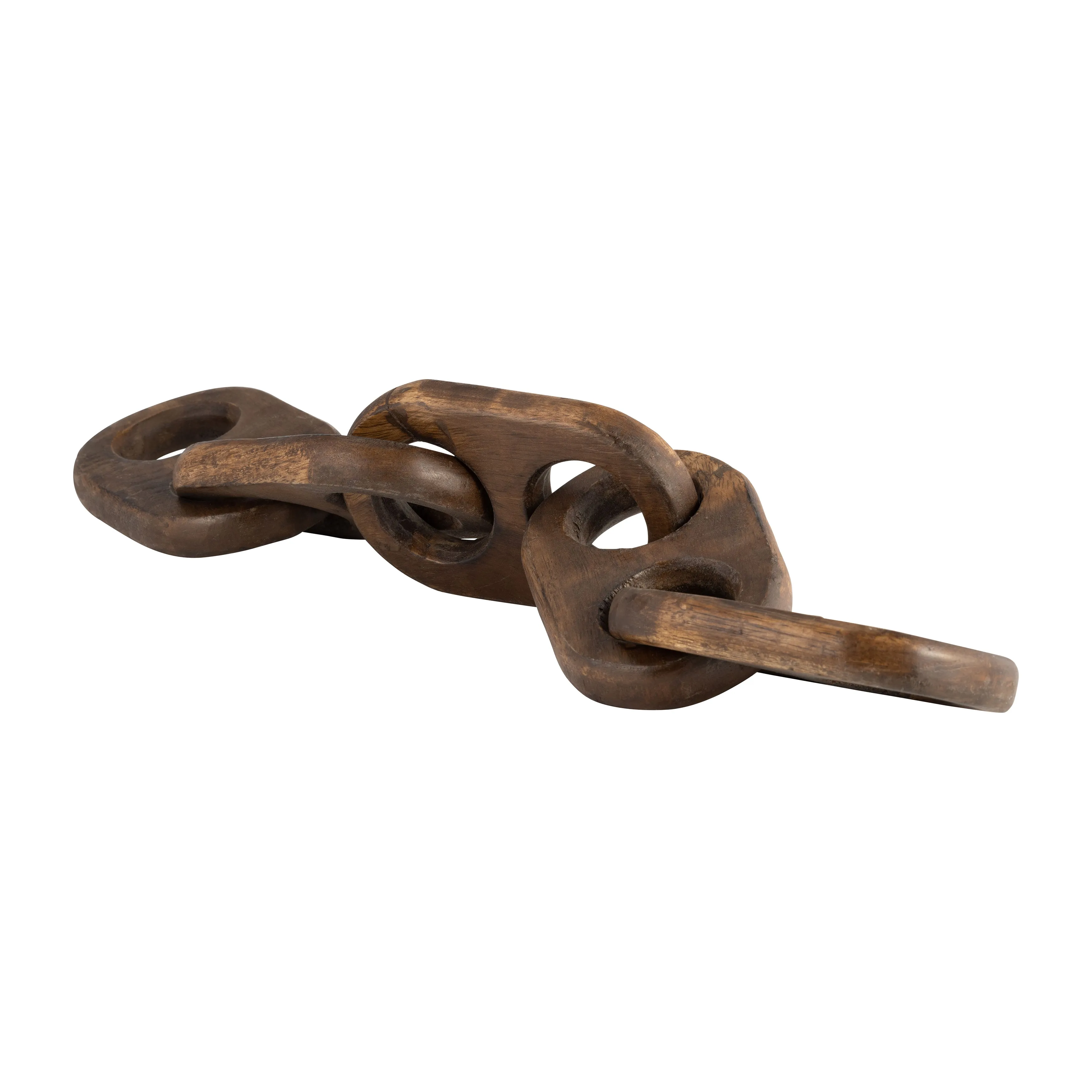 18" WOODEN CHAINS, BROWN