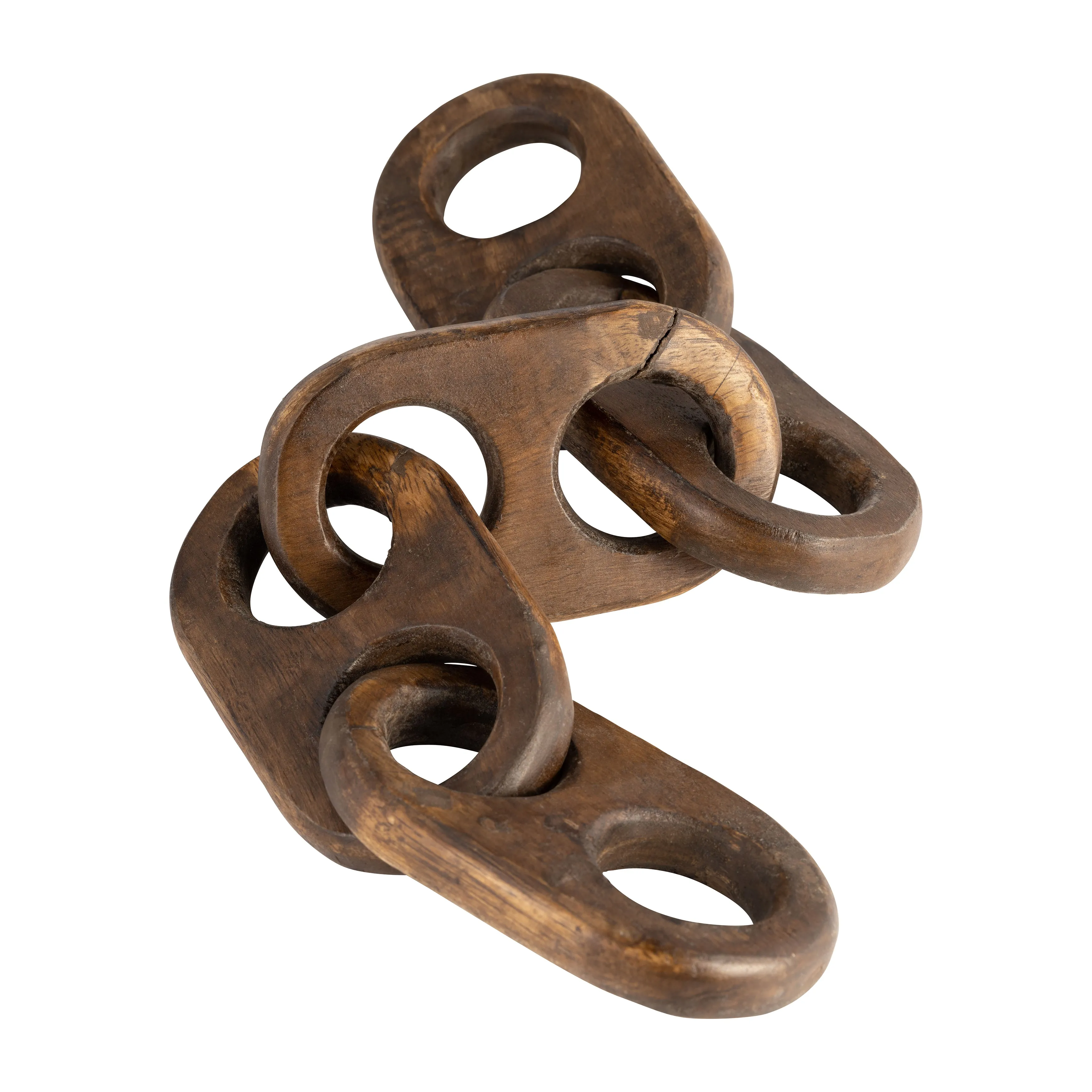 18" WOODEN CHAINS, BROWN