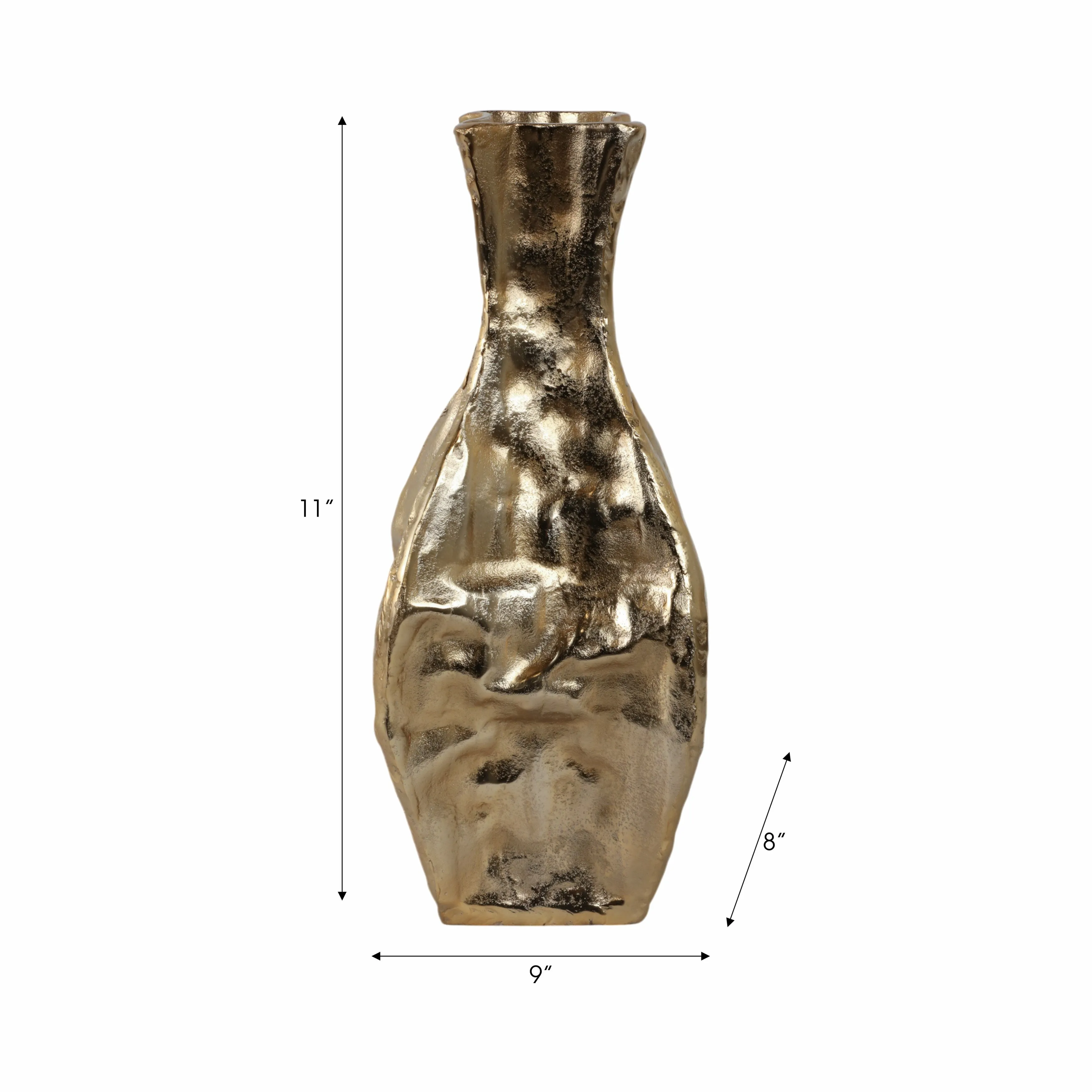19" Bastia Small Gold Vase