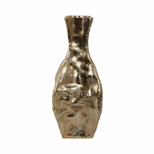 19" Bastia Small Gold Vase