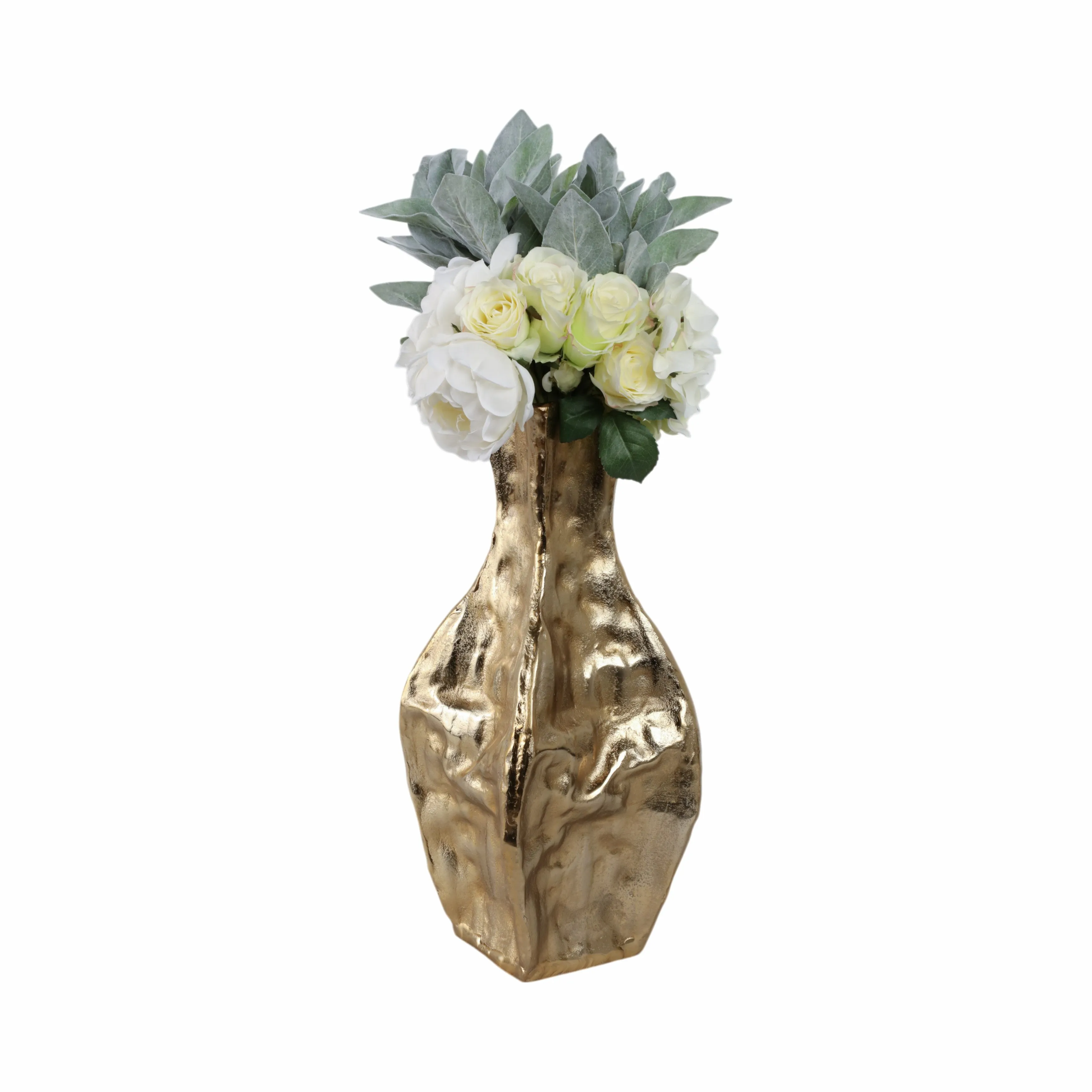 19" Bastia Small Gold Vase