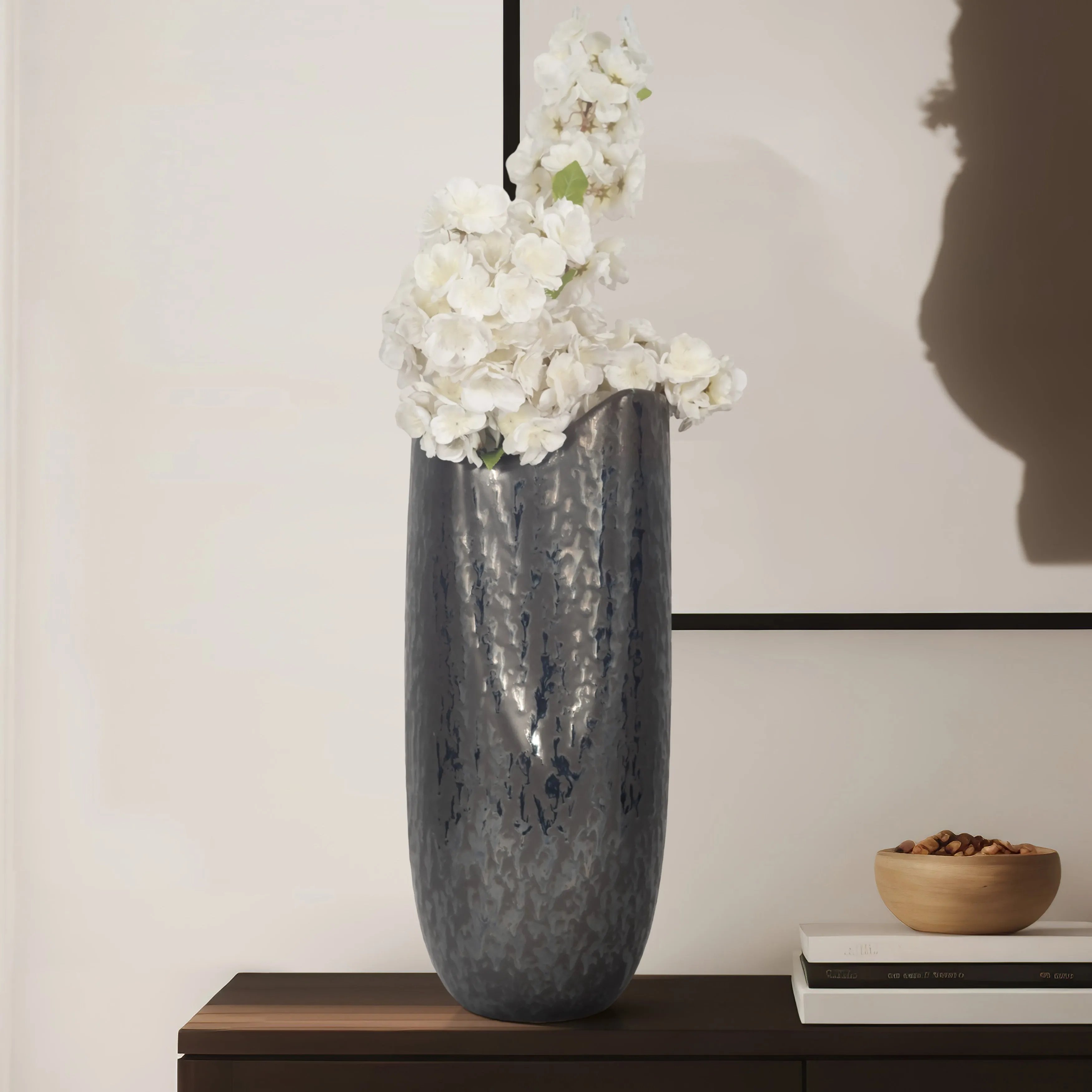19" Maria Small Black Vase