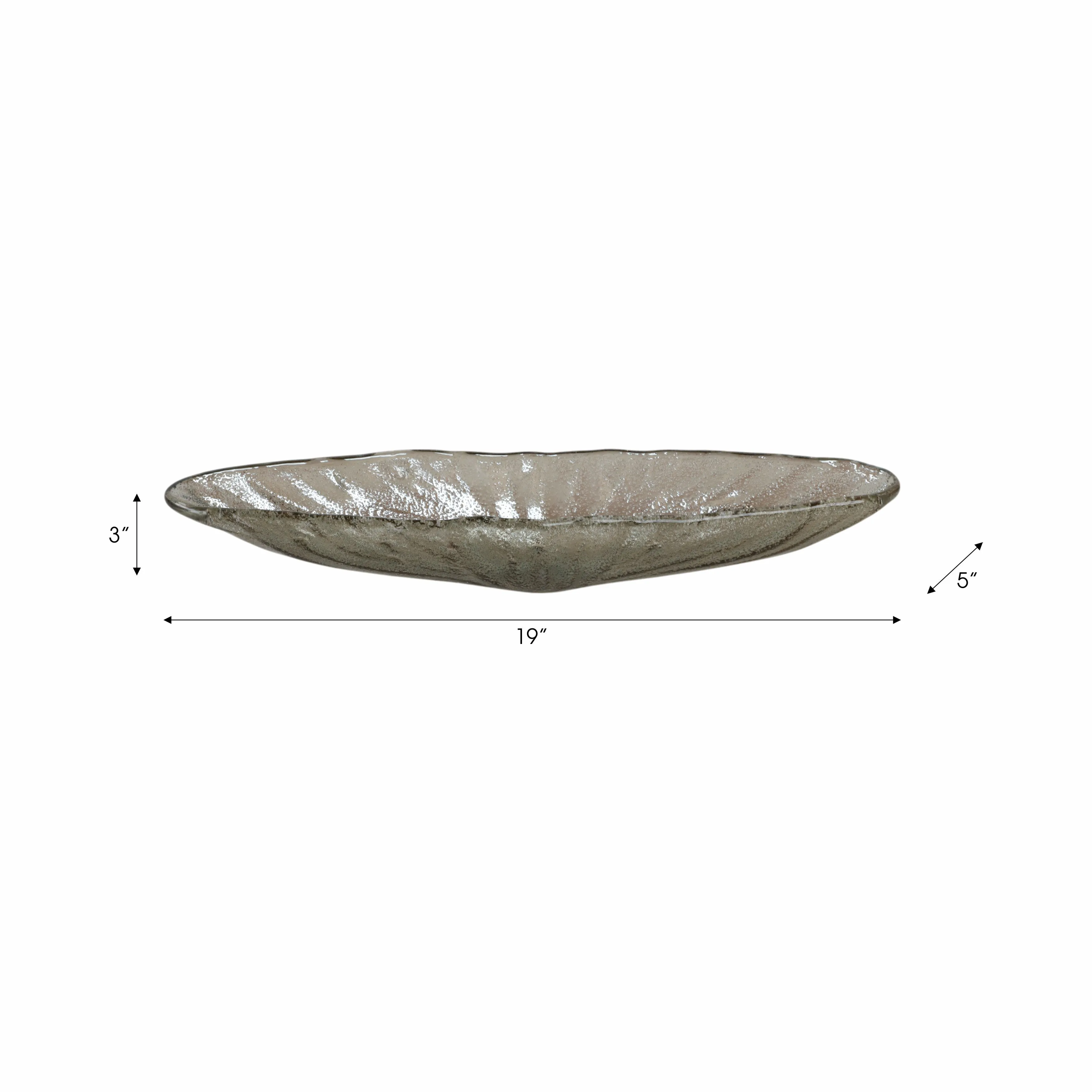 19" Salerno Small Itlalian Art Glass Tray