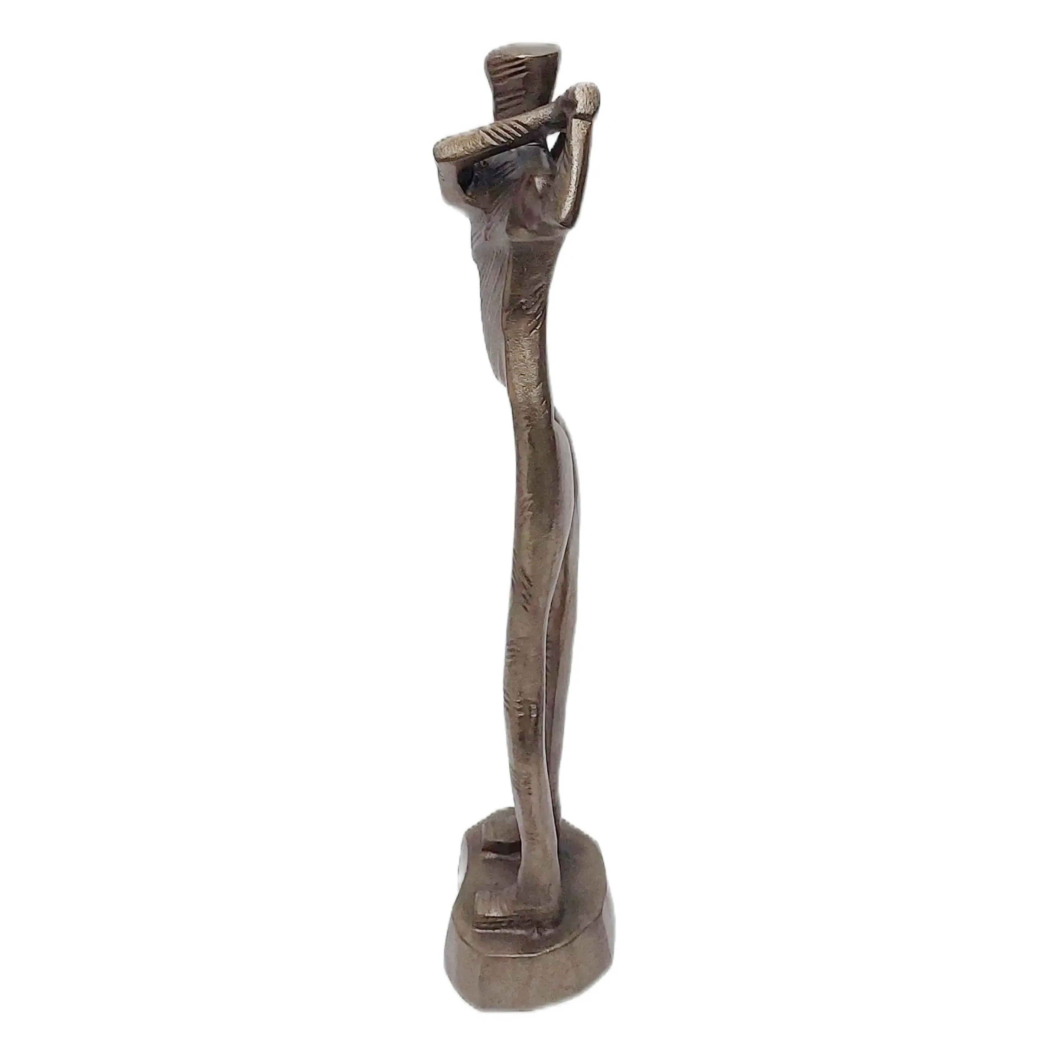 19x6" Golf Swing Sculpture, Bronze