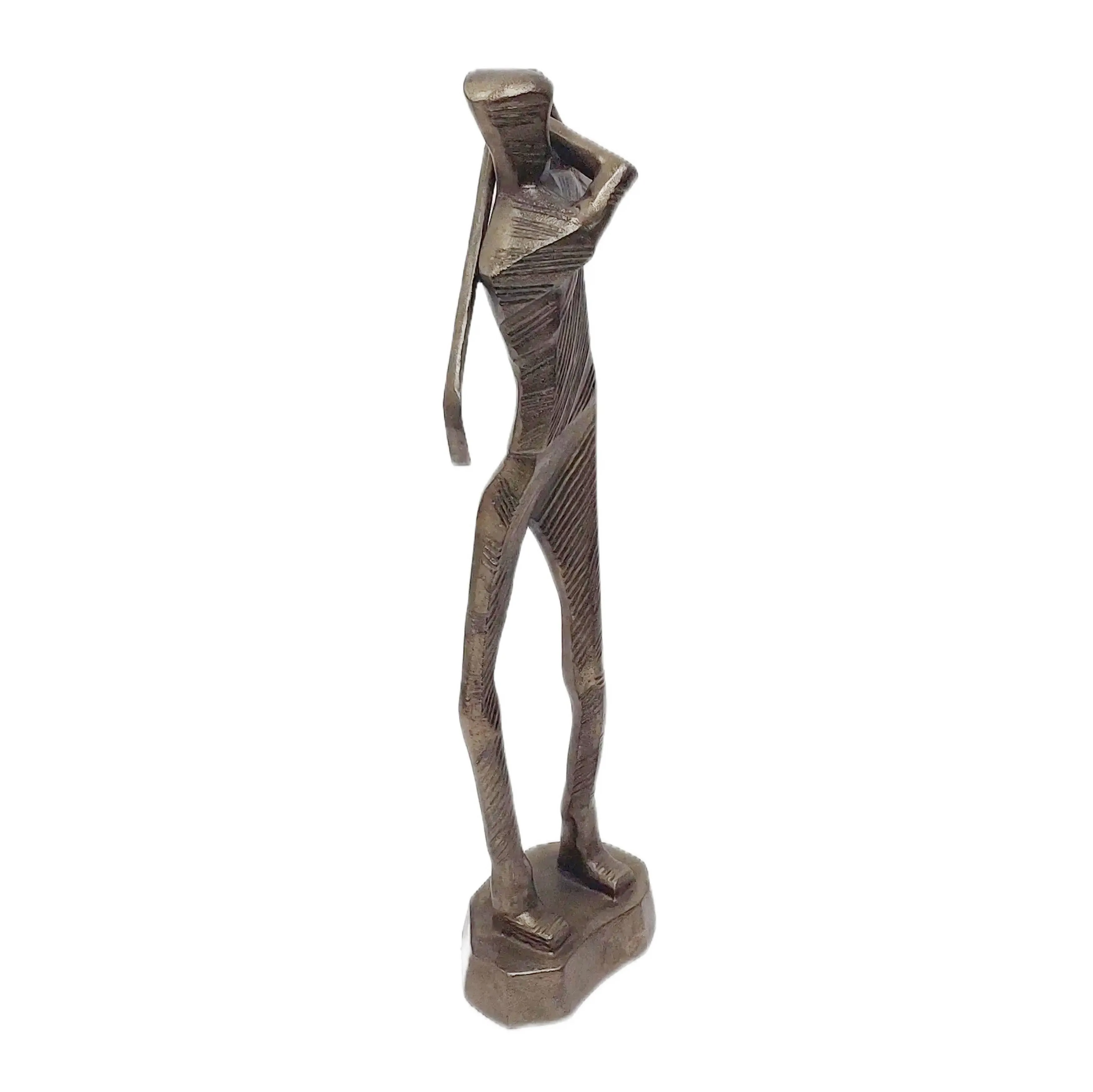 19x6" Golf Swing Sculpture, Bronze