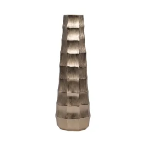 20" Terini Small Metal Vase, Gold