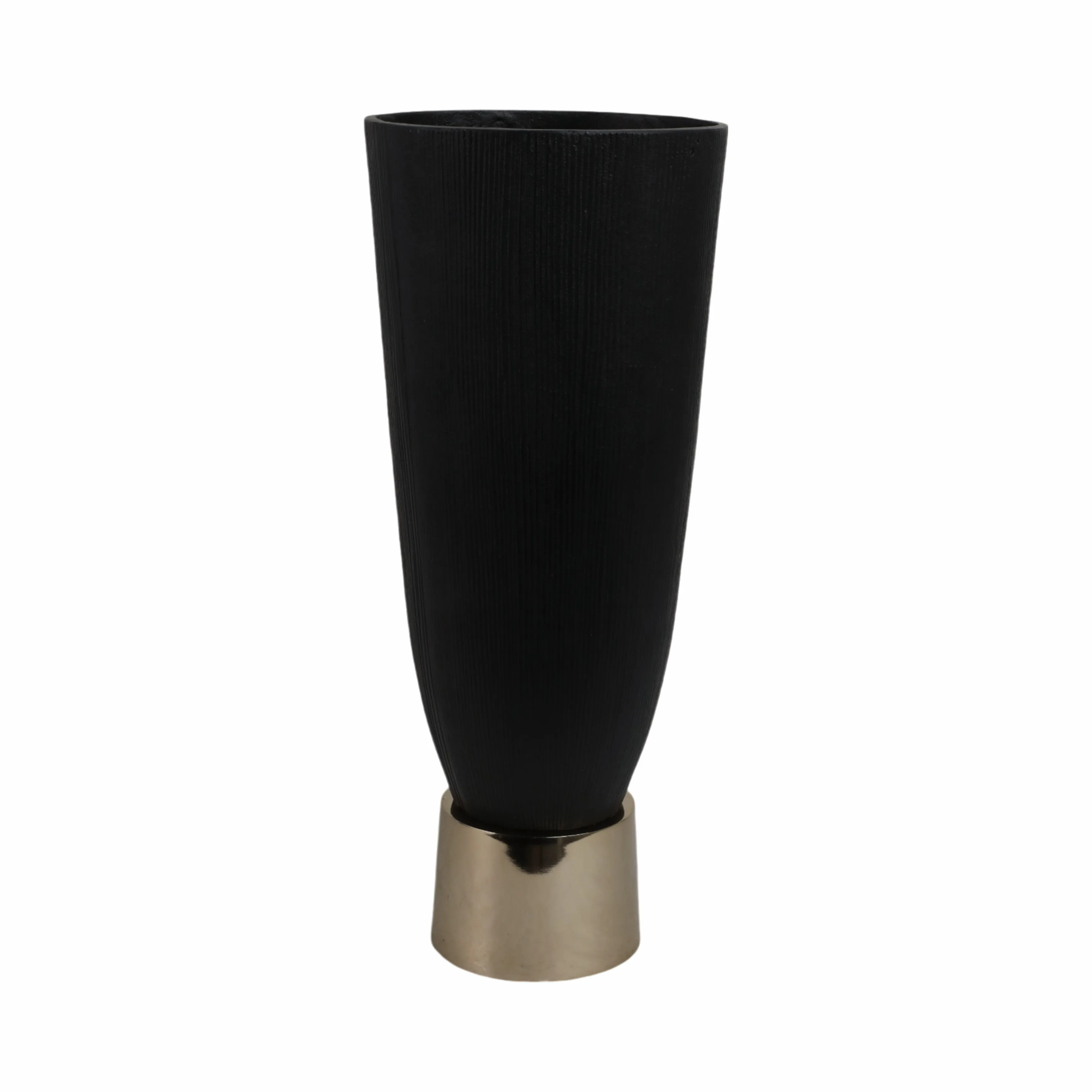 20"wallmar Large Black And Gold Vase